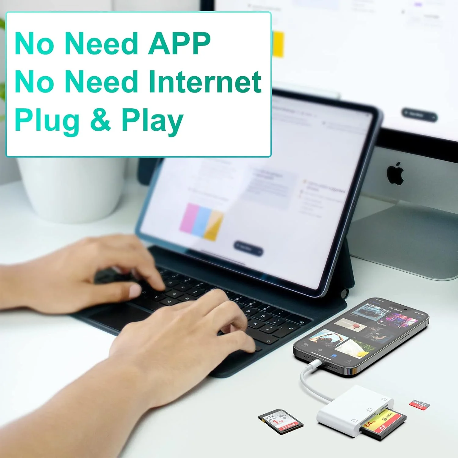 کارت خوان 3 در 1 لایتنینگ به CF/SD/Micro SD برای آیفون آیپد، آداپتور کارت خوان حافظه فشرده اپل 3 اسلات، نمایشگر دوربین دیجیتال بازی دنباله دار برای آیفون 14/13/13 پرو/12/12 پرو کارت خوان 3 در 1 لایتنینگ به CF/SD/Micro SD برای آیفون آیپد، آداپتور کارت خوان حافظه فشرده اپل 3 اسلات، نمایشگر دوربین دیجیتال بازی دنباله دار برای آیفون 14/13/13 پرو/12/12 پرو