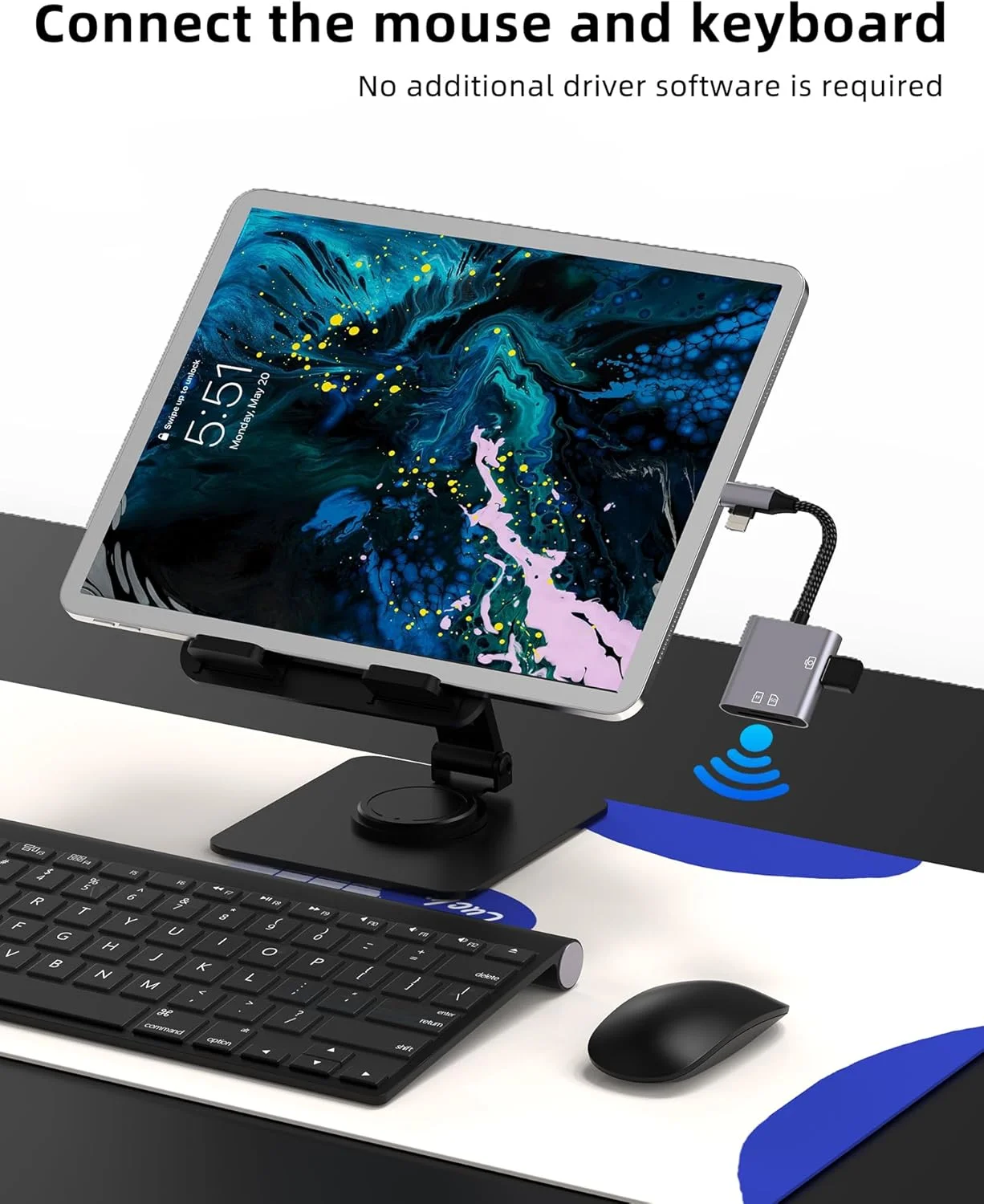 کارت خوان دوگانه USB C و Lightning به SD (3 در 2) آداپتور OTG 3.0 برای آیفون 16، 15، 14 پرو مکس، آیپد، مک بوک، دوربین دیجیتال، کارت حافظه میکرو SD TF، انتقال عکس و داده، فلش درایو، مبدل لپ تاپ