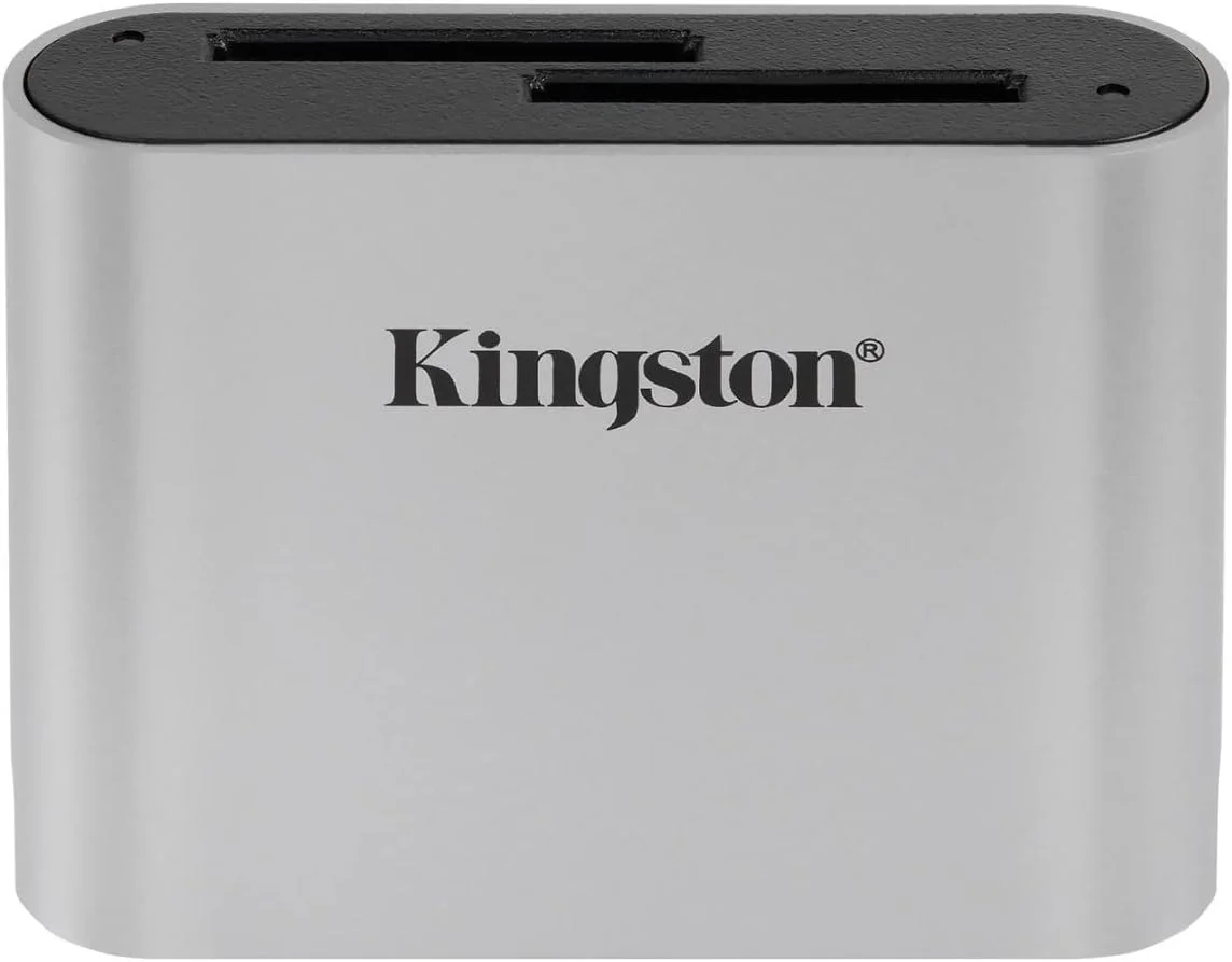 کارت خوان SD دوگانه Kingston Workflow USB 3.2 Gen 1 مدل SDHC/SDXC UHS-II WFS-SD