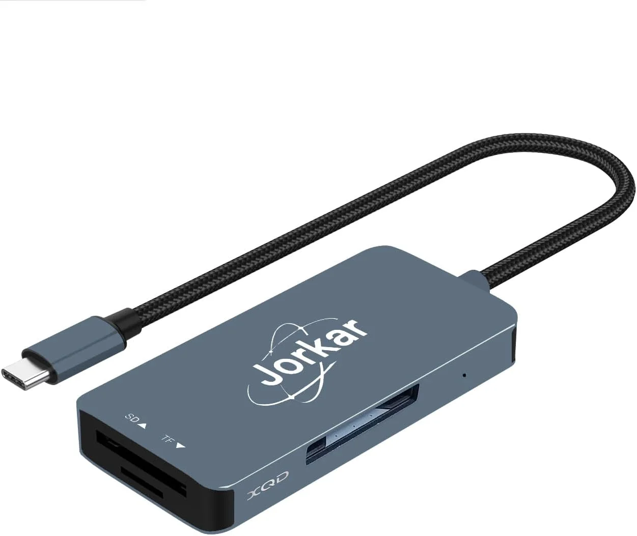 کارت خوان XQD USB-C، کارت خوان حافظه دوربین XQD به USB C، سازگار با دوربین های سونی و نیکون، کارت خوان 3 در 1 XQD و SD و Micro SD TF (نه برای CFexpress)