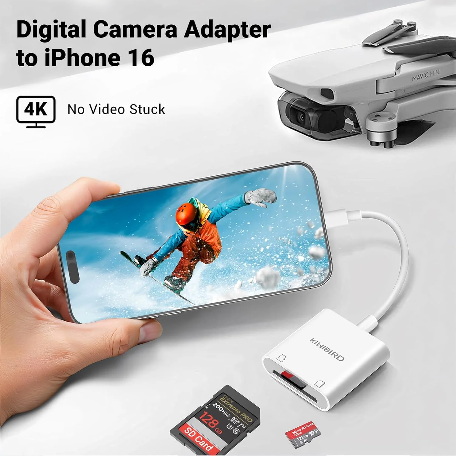 آداپتور دوربین دیجیتال به آیفون 17 16 15 ایر پلاس پرو مکس، کارت SD به USB C، کارت خوان میکرو SD برای آیفون 16 USB C SDHC SDXC برای مک بوک ایر آیپد گلکسی S25 S24 آداپتور دوربین دیجیتال به آیفون 17 16 15 ایر پلاس پرو مکس، کارت SD به USB C، کارت خوان میکرو SD برای آیفون 16 USB C SDHC SDXC برای مک بوک ایر آیپد گلکسی S25 S24