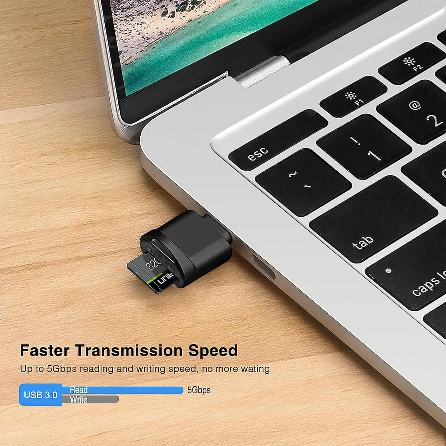 کارت خوان میکرو SD نوع C لیژان با جاکلیدی، آداپتور کارت خوان USB C به میکرو SD SDHC SDXC OTG، سازگار با MacBook Windows Lixus Samsung Galaxy - مشکی کارت خوان میکرو SD نوع C لیژان با جاکلیدی، آداپتور کارت خوان USB C به میکرو SD SDHC SDXC OTG، سازگار با MacBook Windows Lixus Samsung Galaxy - مشکی