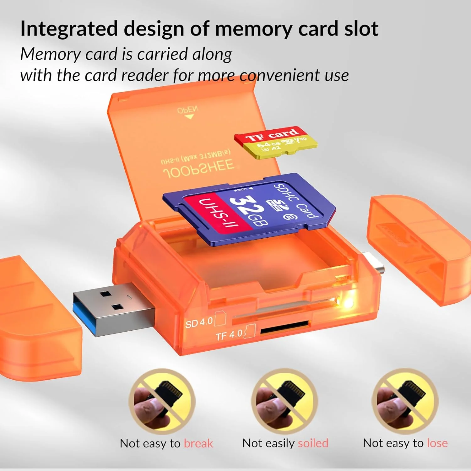 کارت خوان USB Type C 3.0 3.1 SD و MicroSD 4.0، آداپتور حافظه خارجی دو اسلات UHS-II با سرعت بالا 312 مگابایت بر ثانیه برای MicroSD، SDXC، SDHC، سازگار با تلفن/پد 15/16، مک پرو/ایر، لپ تاپ، تبلت کارت خوان USB Type C 3.0 3.1 SD و MicroSD 4.0، آداپتور حافظه خارجی دو اسلات UHS-II با سرعت بالا 312 مگابایت بر ثانیه برای MicroSD، SDXC، SDHC، سازگار با تلفن/پد 15/16، مک پرو/ایر، لپ تاپ، تبلت