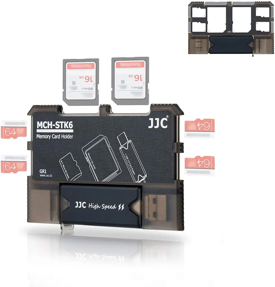 نگهدارنده کارت حافظه میکرو اس دی و جعبه کارت حافظه، سازمان دهنده ذخیره سازی کارت حافظه با USB خوان (Type C USB 3.0 Micro 2.0) برای Micro SD, Micro SDHC, Micro SDXC, SD, SDHC, SDXC, MMC, RS MMC Card نگهدارنده کارت حافظه میکرو اس دی و جعبه کارت حافظه، سازمان دهنده ذخیره سازی کارت حافظه با USB خوان (Type C USB 3.0 Micro 2.0) برای Micro SD, Micro SDHC, Micro SDXC, SD, SDHC, SDXC, MMC, RS MMC Card