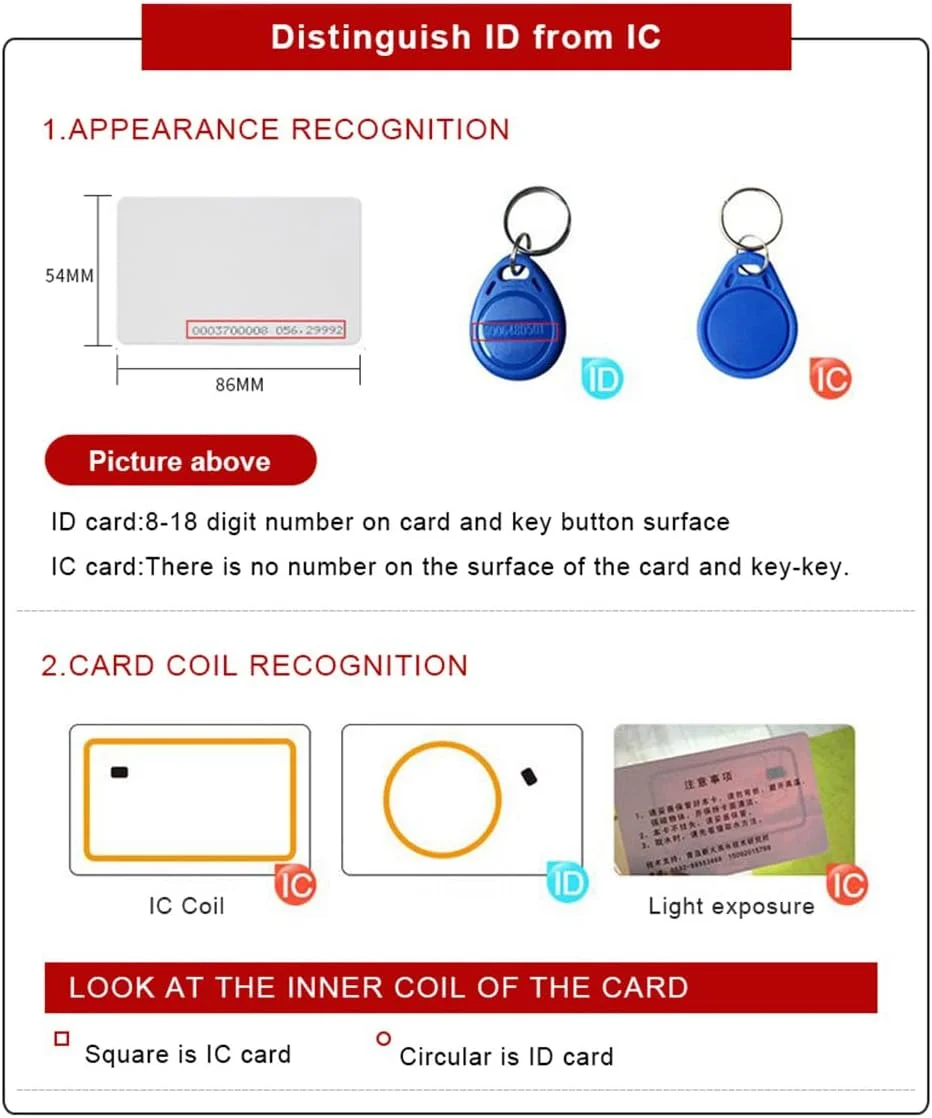 HiLetgo کارتخوان USB RFID با فرکانس 125Khz مدل EM4100، کارتخوان کشیدنی، اتصال آسان با کابل (فقط کارت های شناسایی 125kHz را می خواند، کارت IC را نمی خواند. تصاویر محصول را ببینید)
