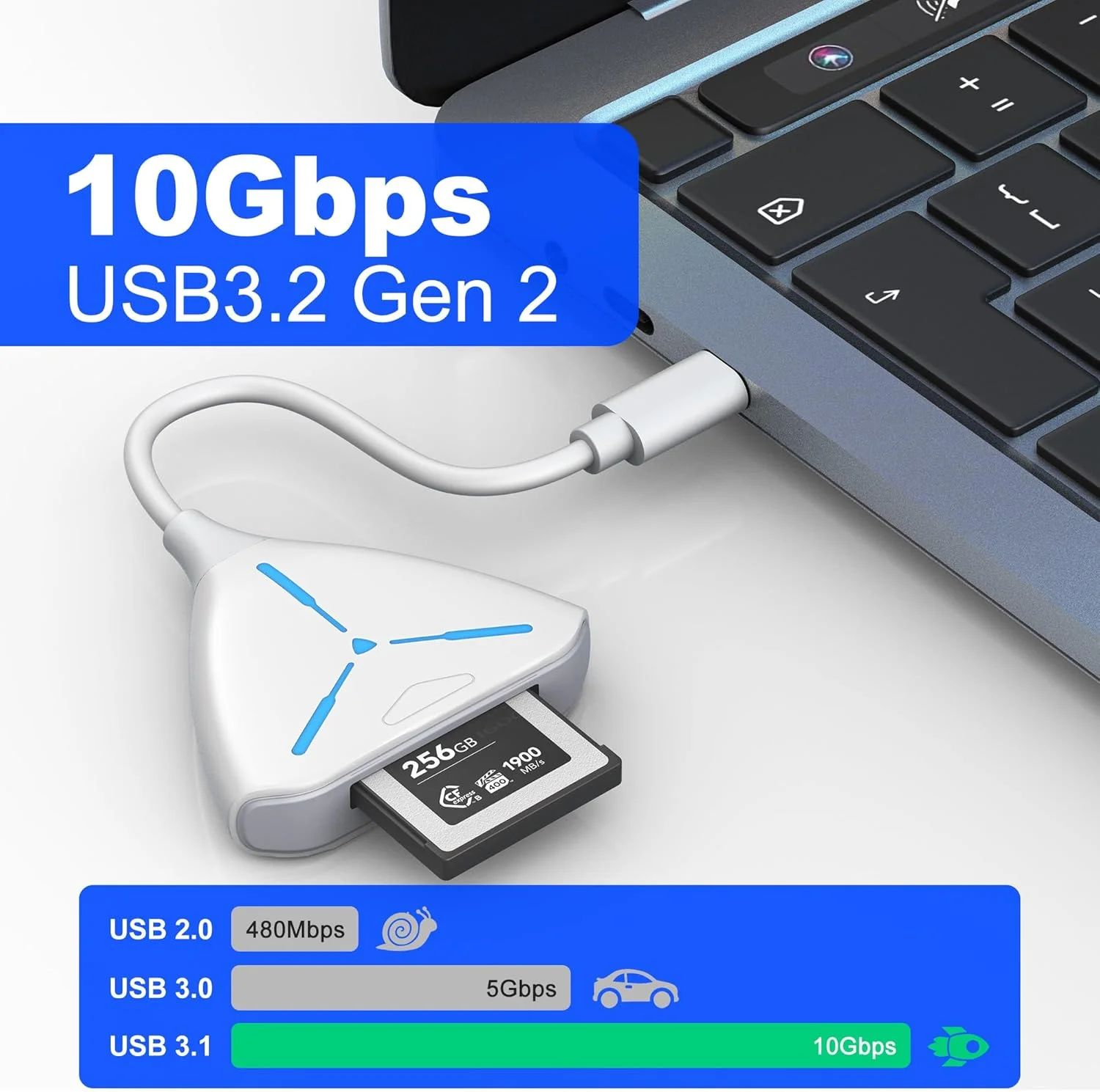 کارت خوان پرسرعت CFexpress Type B با USB 3.2 Gen 2 (10Gbps)، آداپتور قابل حمل USB-C Type B CFexpress برای ویندوز/مک/لینوکس/اندروید، آیفون 16/15، لپ تاپ ها و تبلت ها (شامل کارت های XQD نمی شود) کارت خوان پرسرعت CFexpress Type B با USB 3.2 Gen 2 (10Gbps)، آداپتور قابل حمل USB-C Type B CFexpress برای ویندوز/مک/لینوکس/اندروید، آیفون 16/15، لپ تاپ ها و تبلت ها (شامل کارت های XQD نمی شود)