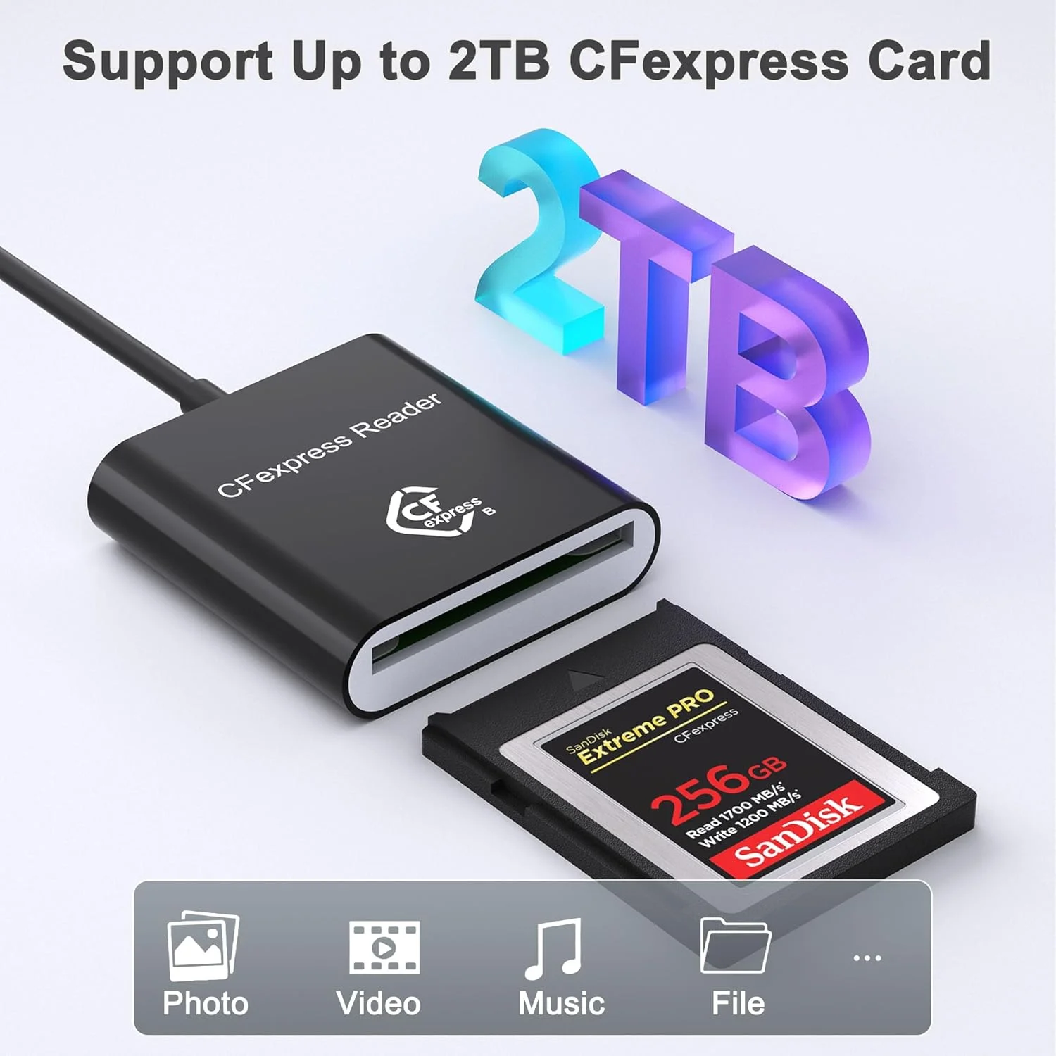 کارت خوان CF Express Type B با USB 3.2 (Gen 2) 10Gbps، آداپتور CFexpress Type-B دو در یک USB-C و USB-A، سازگار با ویندوز/مک/لینوکس/اندروید، برای کامپیوتر، آیفون 16/15، لپ تاپ، تبلت، تلفن های هوشمند کارت خوان CF Express Type B با USB 3.2 (Gen 2) 10Gbps، آداپتور CFexpress Type-B دو در یک USB-C و USB-A، سازگار با ویندوز/مک/لینوکس/اندروید، برای کامپیوتر، آیفون 16/15، لپ تاپ، تبلت، تلفن های هوشمند