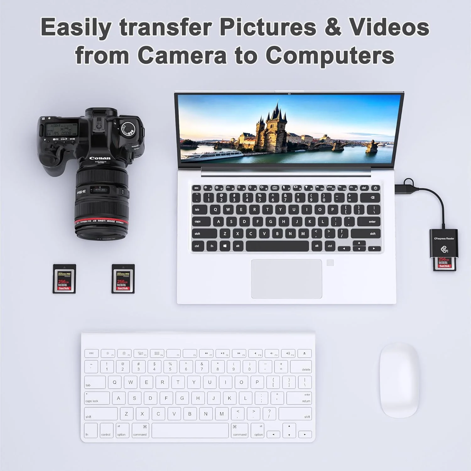 کارت خوان CF Express Type B با USB 3.2 (Gen 2) 10Gbps، آداپتور CFexpress Type-B دو در یک USB-C و USB-A، سازگار با ویندوز/مک/لینوکس/اندروید، برای کامپیوتر، آیفون 16/15، لپ تاپ، تبلت، تلفن های هوشمند کارت خوان CF Express Type B با USB 3.2 (Gen 2) 10Gbps، آداپتور CFexpress Type-B دو در یک USB-C و USB-A، سازگار با ویندوز/مک/لینوکس/اندروید، برای کامپیوتر، آیفون 16/15، لپ تاپ، تبلت، تلفن های هوشمند