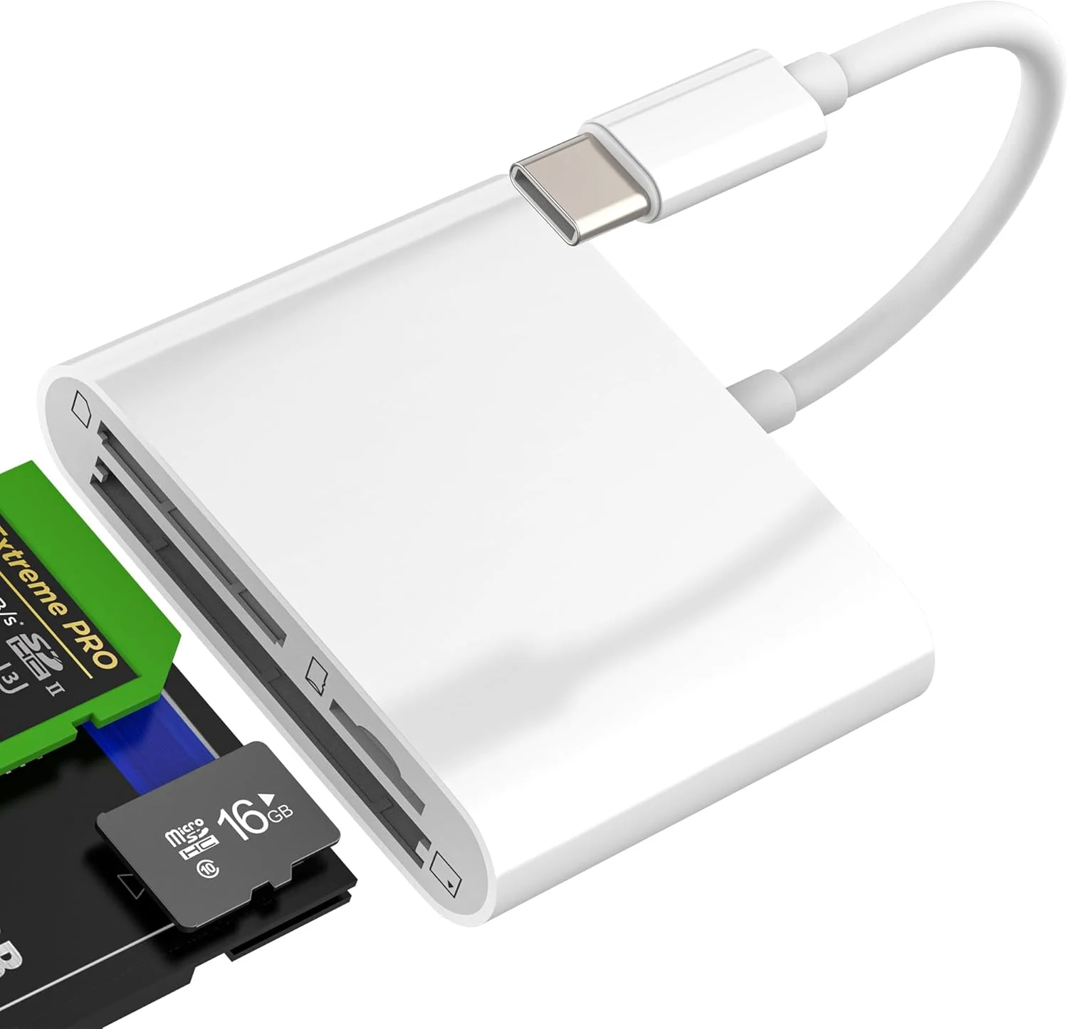آداپتور دوربین دیجیتال برای آیفون 17، 16، 15 پرو مکس (3 در 1) USB C به کارت خوان میکرو SD TF CF، انتقال داده جمع و جور اندروید برای اپل برای آیپد سازگار با کامپیوتر سامسونگ گلکسی آداپتور دوربین دیجیتال برای آیفون 17، 16، 15 پرو مکس (3 در 1) USB C به کارت خوان میکرو SD TF CF، انتقال داده جمع و جور اندروید برای اپل برای آیپد سازگار با کامپیوتر سامسونگ گلکسی