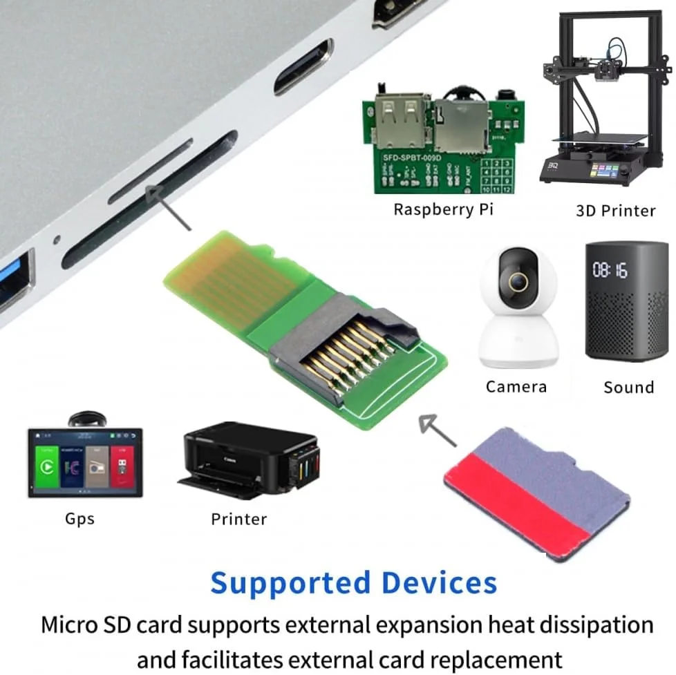 کیت کارت حافظه میکرو SD TF نر به ماده، آداپتور توسعه دهنده PCBA خوان برای تلفن خودرو (TF*30PCS) کیت کارت حافظه میکرو SD TF نر به ماده، آداپتور توسعه دهنده PCBA خوان برای تلفن خودرو (TF*30PCS)