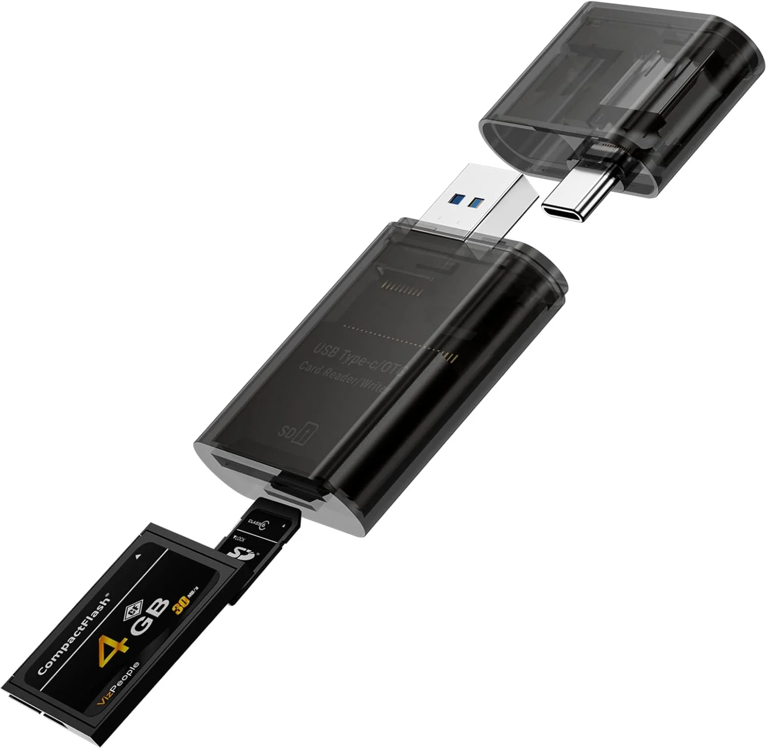 کارت خوان میکرو SD، کارت خوان COCOCKA USB-C SD 4.0، آداپتور کارت خوان حافظه 2 در 1 USB 3.0، انتقال پرسرعت برای تلفن اندروید، مک بوک پرو، کامپیوتر، تبلت (قهوه ای)