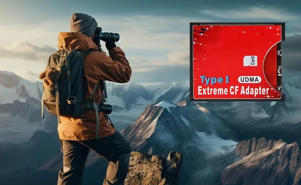 آداپتور کارت حافظه BR & TD SDHC SDXC به CF، تبدیل کننده کارت CF نوع I به کارت SD