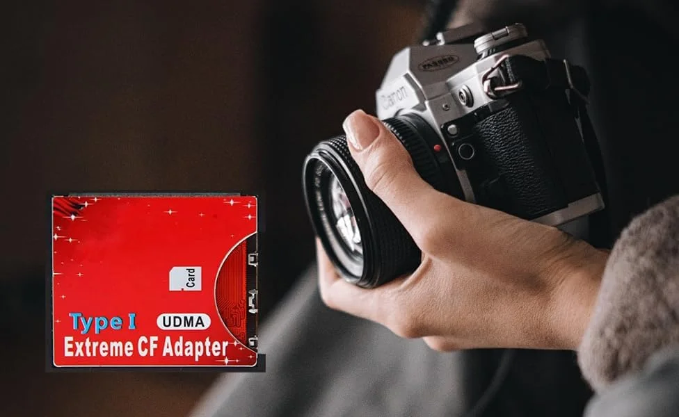 آداپتور کارت حافظه BR & TD SDHC SDXC به CF، تبدیل کننده کارت CF نوع I به کارت SD