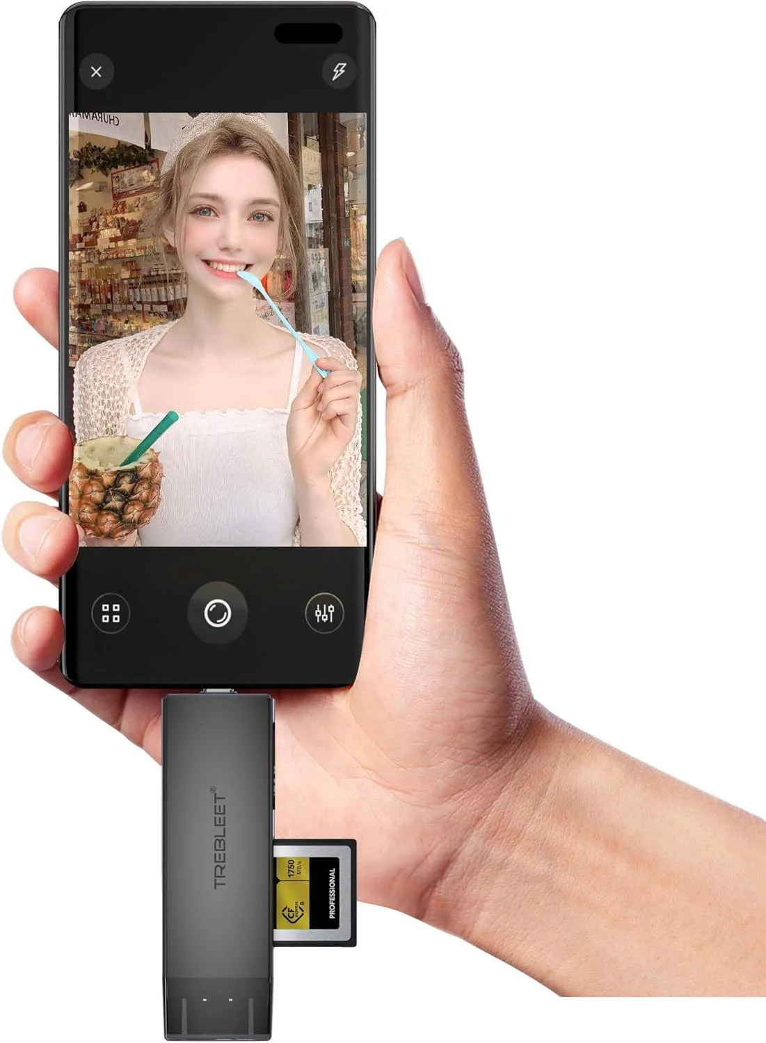 کارت خوان حافظه دو اسلاته CFexpress Type B و SD UHS-II، USB 3.2 10Gbps، پورت 2 در 1 USB C و USB A، OTG برای آیفون 15 پرو/آیپد پرو/کامپیوتر/لپ تاپ/تلفن هوشمند/تبلت