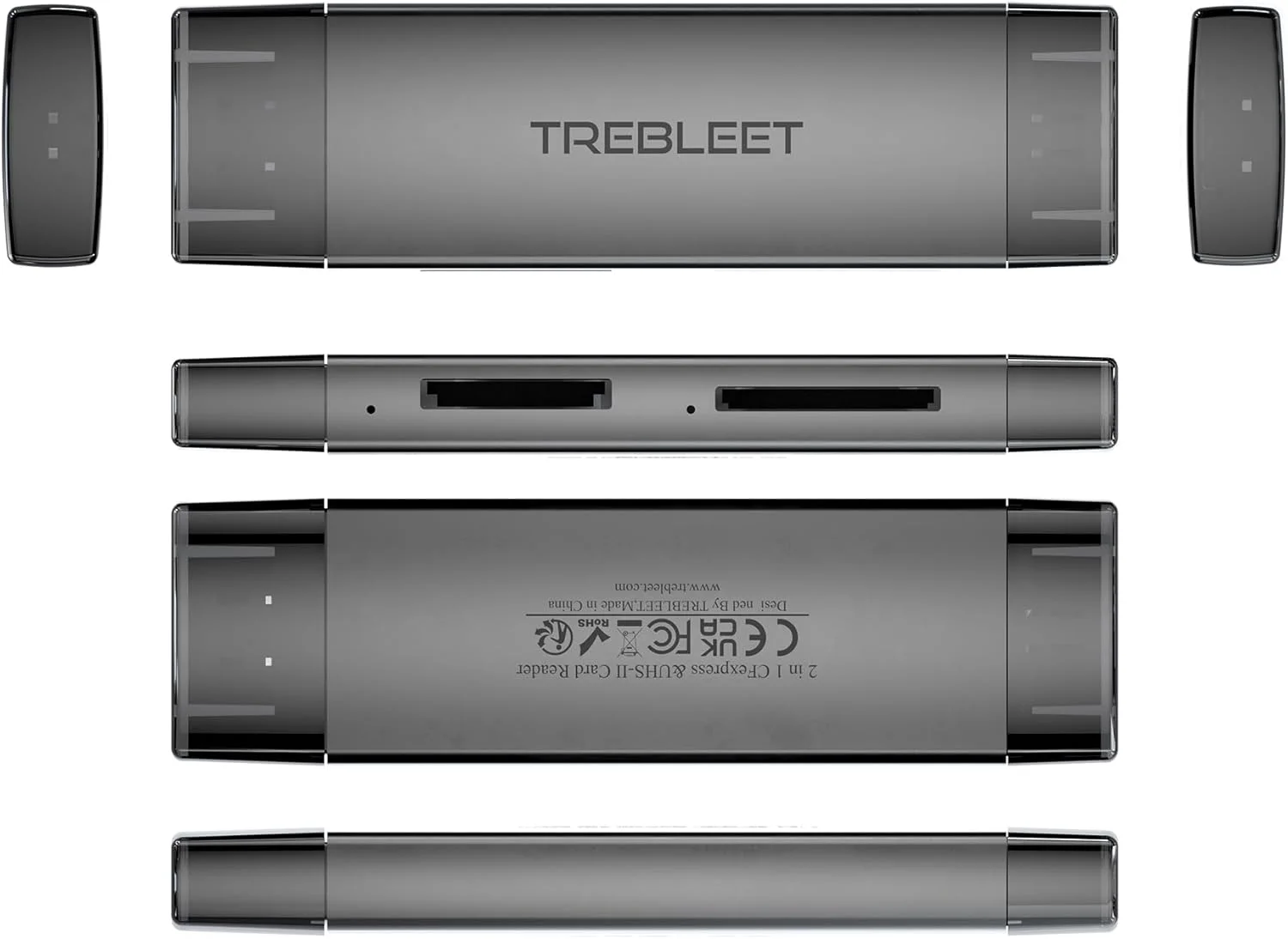 کارت خوان حافظه دوگانه CFexpress Type A و SD UHS-II، پورت USB 3.2 10Gbps 2 در 1 USB C و USB A، OTG برای آیفون 15 پرو/16 پرو/آیپد پرو/کامپیوتر/لپ تاپ/تلفن هوشمند/تبلت