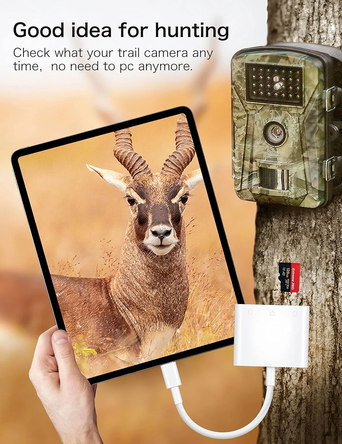 کارت خوان USB C SD برای آیفون 15/آیپد/مک، آداپتور کارت حافظه نوع C با اسلات های Compact Flash/CF/SD/MicroSD سازگار با آیپد MacBook Pro/Air/Mini Mac Laptop