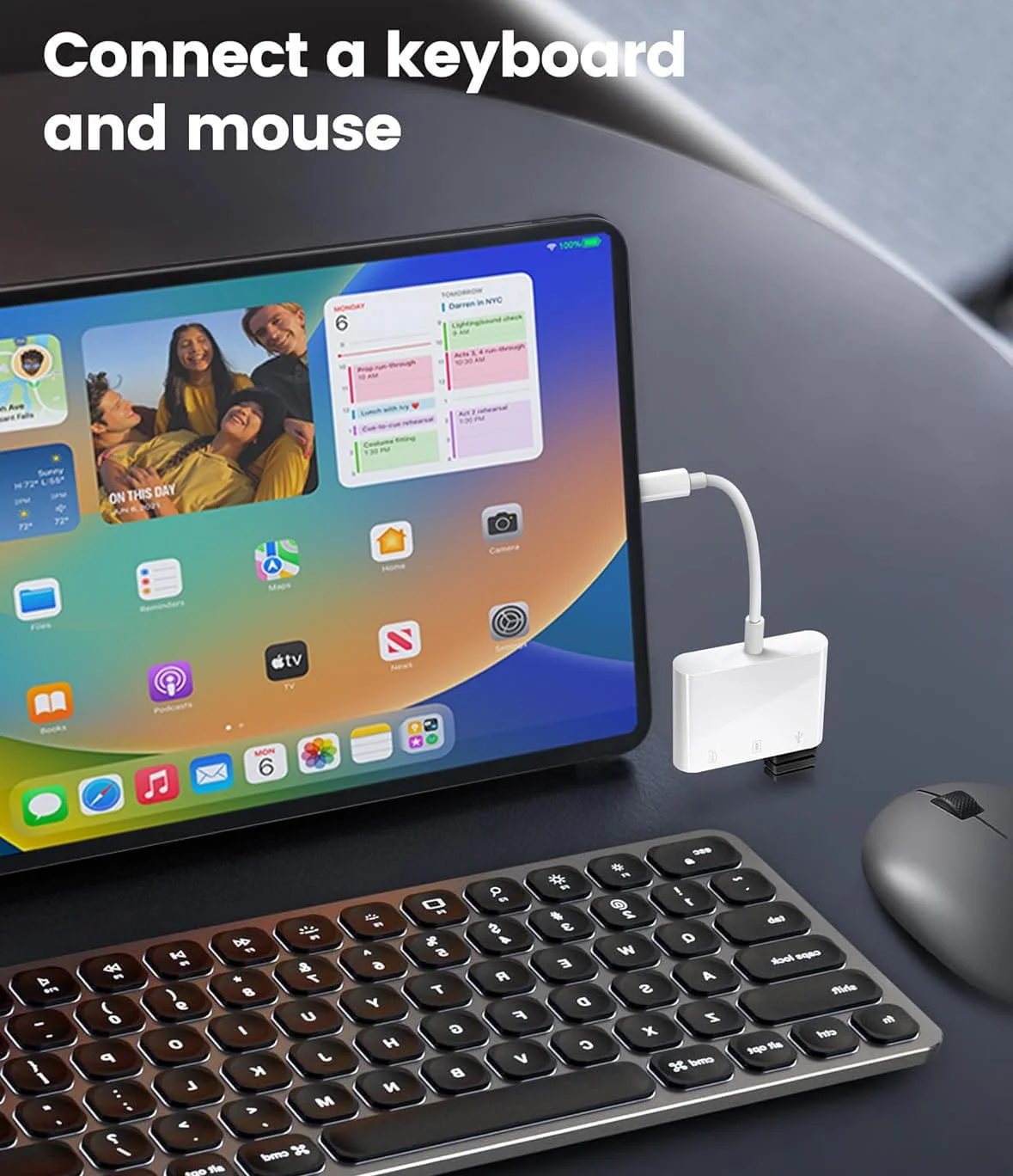 تبدیل USB-C به کارت SD اپل برای آیفون 15 و 16، دارای گواهی MFi، تبدیل Type C به کارت SD/TF به همراه آداپتور دوربین USB برای آیپد ایر/پرو، مک‌بوک پرو/ایر M1 M2 M3 M4 و غیره