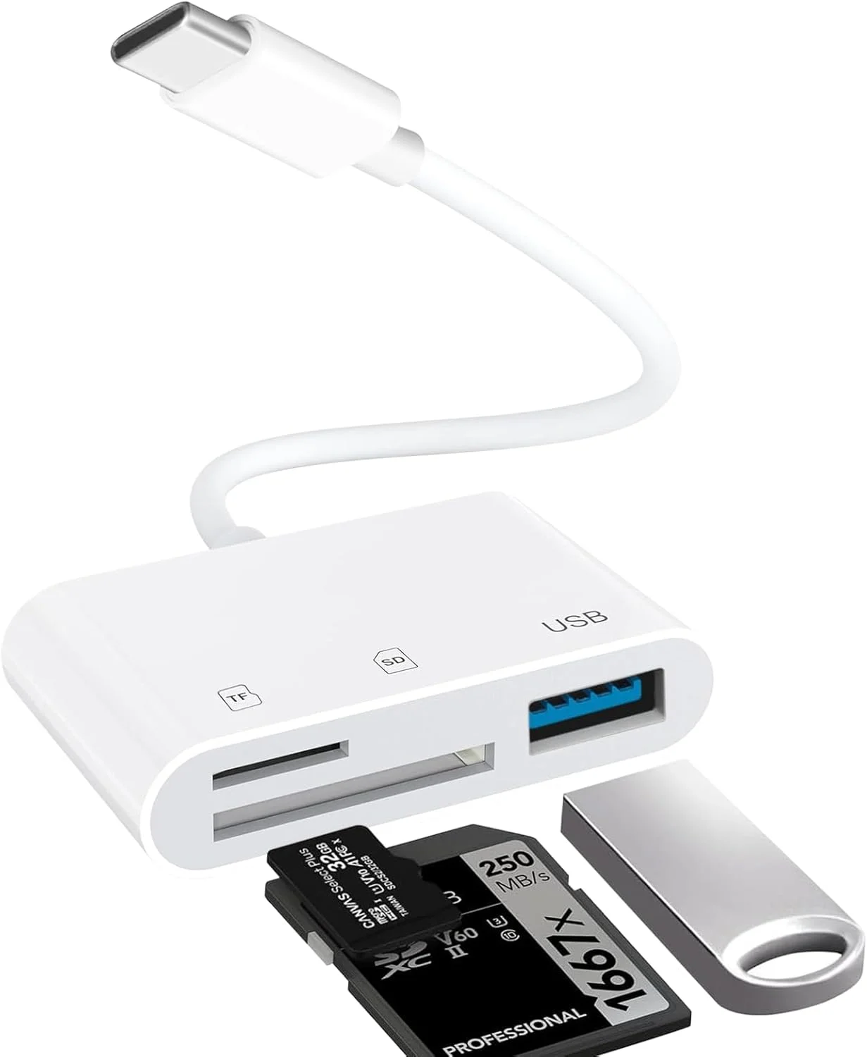 کارت خوان SD با پورت USB-C برای آیفون 15، آیپد، مک - کارت خوان 3 در 1 TF، آداپتور کارت حافظه دوربین با پورت USB برای مک بوک پرو/ایر/مینی، لپ تاپ اندروید و سایر دستگاه های USB-C کارت خوان SD با پورت USB-C برای آیفون 15، آیپد، مک - کارت خوان 3 در 1 TF، آداپتور کارت حافظه دوربین با پورت USB برای مک بوک پرو/ایر/مینی، لپ تاپ اندروید و سایر دستگاه های USB-C