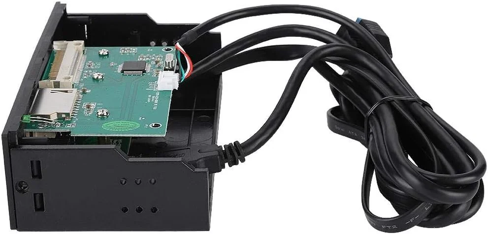 داشبورد کارت خوان داخلی چند منظوره 5.25 اینچی - پنل جلویی کامپیوتر کارت خوان USB 3.0 داخلی با 3 پورت USB 3.0، پشتیبانی از کارت های M2, MSO, SD, MS, XD, 64G CF
