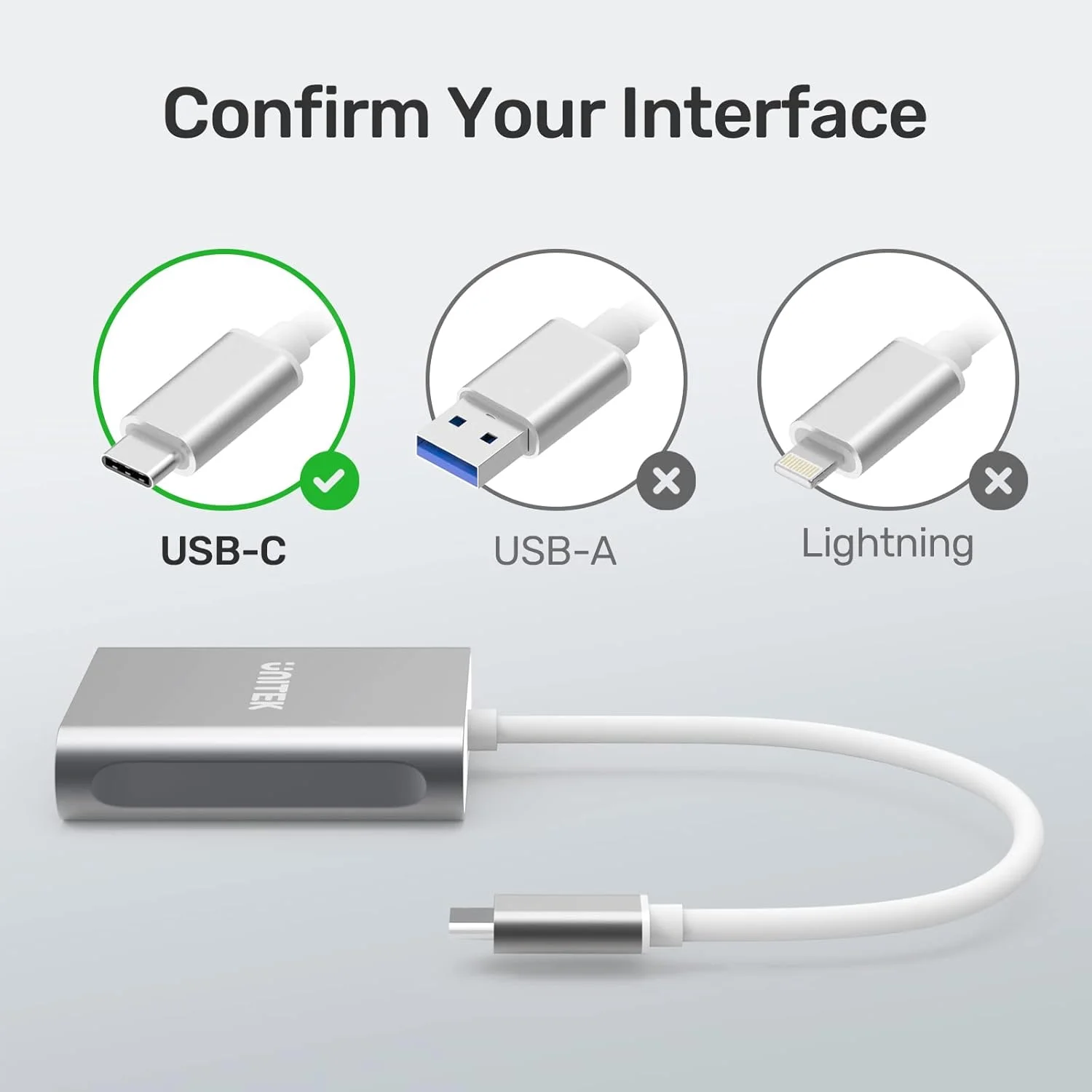کارت خوان حافظه USB C Unitek، کارت خوان حافظه فلش آلومینیومی 3 اسلات USB 3.0 Type-C برای دستگاه USB C، پشتیبانی از کارت حافظه فشرده و کارت CompactFlash حرفه ای Lexar - خاکستری کارت خوان حافظه USB C Unitek، کارت خوان حافظه فلش آلومینیومی 3 اسلات USB 3.0 Type-C برای دستگاه USB C، پشتیبانی از کارت حافظه فشرده و کارت CompactFlash حرفه ای Lexar - خاکستری