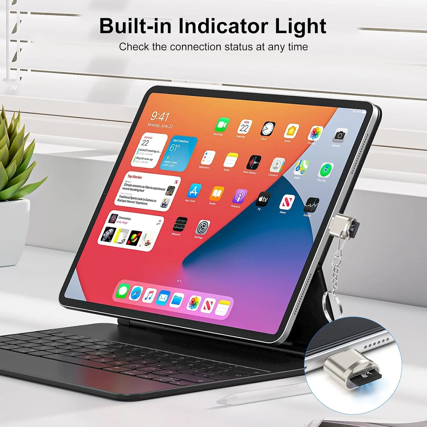 آداپتور کارت خوان TF / کارت حافظه نوع C با جاکلیدی، USB 3.0 نوع C به Micro SD SDHC SDXC OTG، سازگار با آیفون 15 پرو مکس مک ویندوز لینوکس PC سامسونگ گلکسی (طلایی روشن) آداپتور کارت خوان TF / کارت حافظه نوع C با جاکلیدی، USB 3.0 نوع C به Micro SD SDHC SDXC OTG، سازگار با آیفون 15 پرو مکس مک ویندوز لینوکس PC سامسونگ گلکسی (طلایی روشن)