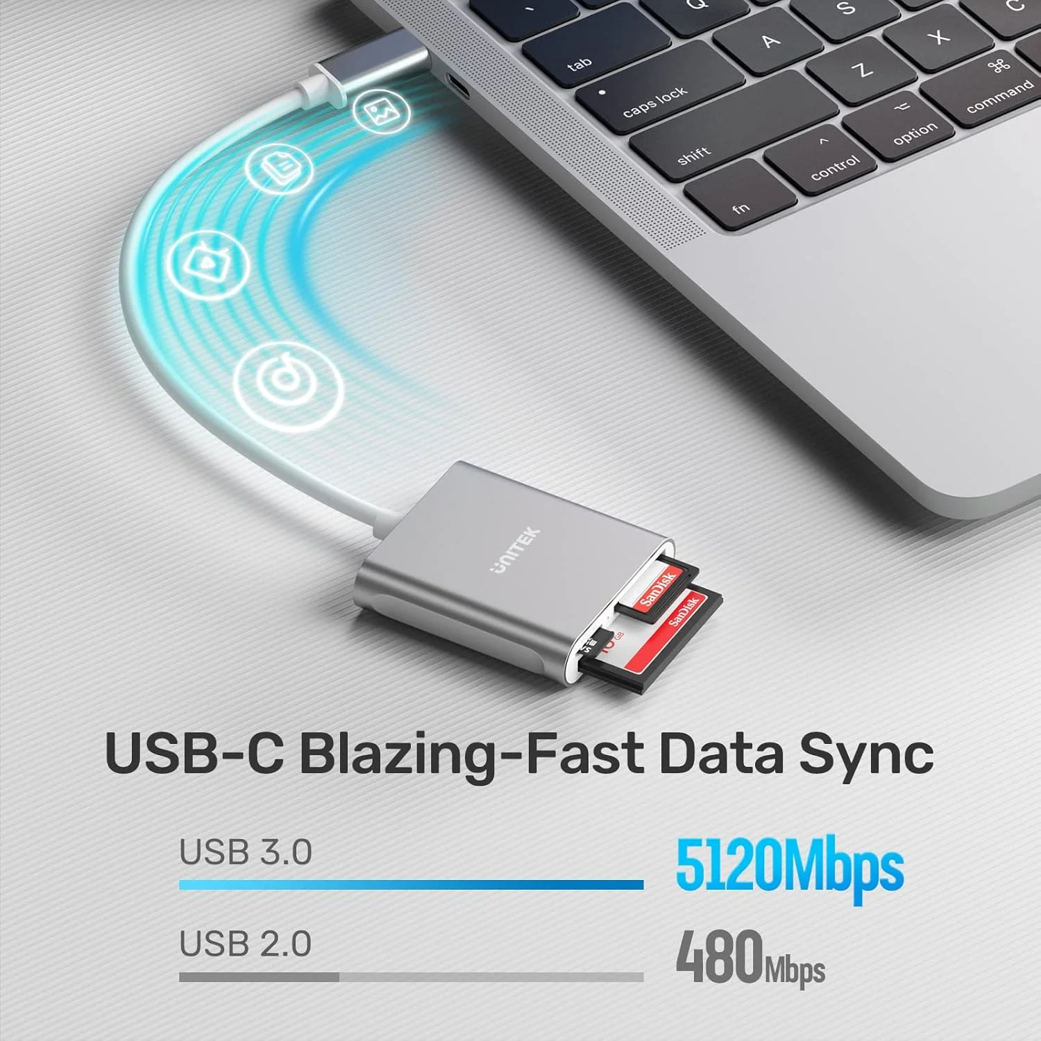 کارت خوان حافظه USB C Unitek، کارت خوان حافظه فلش آلومینیومی 3 اسلات USB 3.0 Type-C برای دستگاه USB C، پشتیبانی از کارت حافظه فشرده و کارت CompactFlash حرفه ای Lexar - خاکستری کارت خوان حافظه USB C Unitek، کارت خوان حافظه فلش آلومینیومی 3 اسلات USB 3.0 Type-C برای دستگاه USB C، پشتیبانی از کارت حافظه فشرده و کارت CompactFlash حرفه ای Lexar - خاکستری