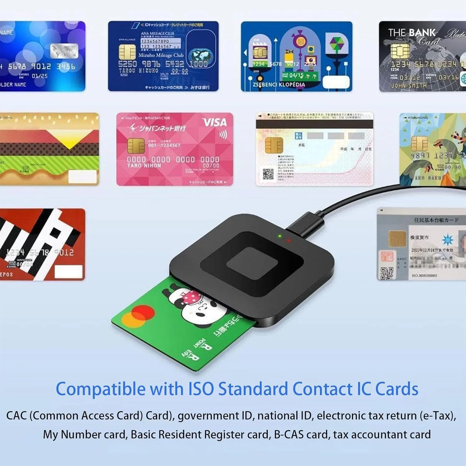 کارت خوان هوشمند CAC نظامی، شناسایی خودکار کارت شناسایی نظامی/کارت IC USB DOD، آداپتور USB C سازگار با ویندوز، لینوکس/یونیکس، MacOS X کارت خوان هوشمند CAC نظامی، شناسایی خودکار کارت شناسایی نظامی/کارت IC USB DOD، آداپتور USB C سازگار با ویندوز، لینوکس/یونیکس، MacOS X