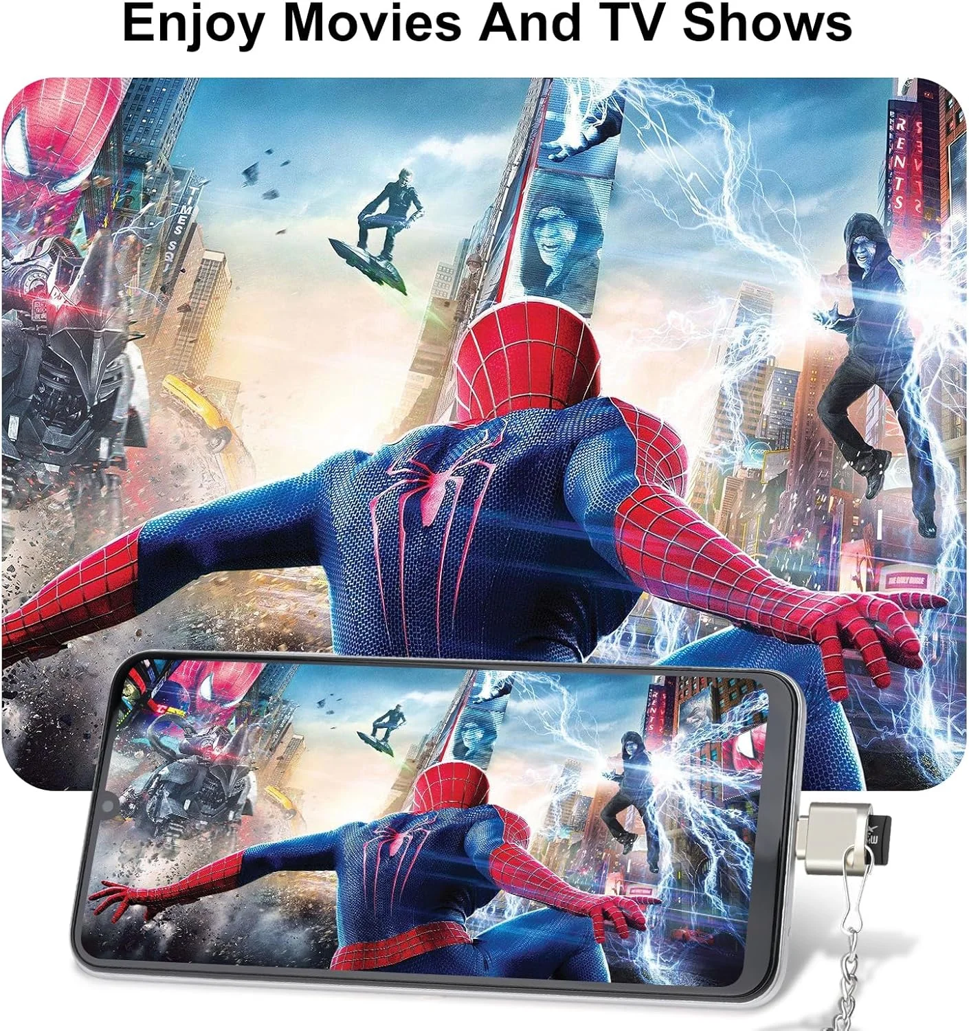 آداپتور کارت خوان TF / کارت حافظه نوع C با جاکلیدی، USB 3.0 نوع C به Micro SD SDHC SDXC OTG، سازگار با آیفون 15 پرو مکس مک ویندوز لینوکس PC سامسونگ گلکسی (طلایی روشن) آداپتور کارت خوان TF / کارت حافظه نوع C با جاکلیدی، USB 3.0 نوع C به Micro SD SDHC SDXC OTG، سازگار با آیفون 15 پرو مکس مک ویندوز لینوکس PC سامسونگ گلکسی (طلایی روشن)