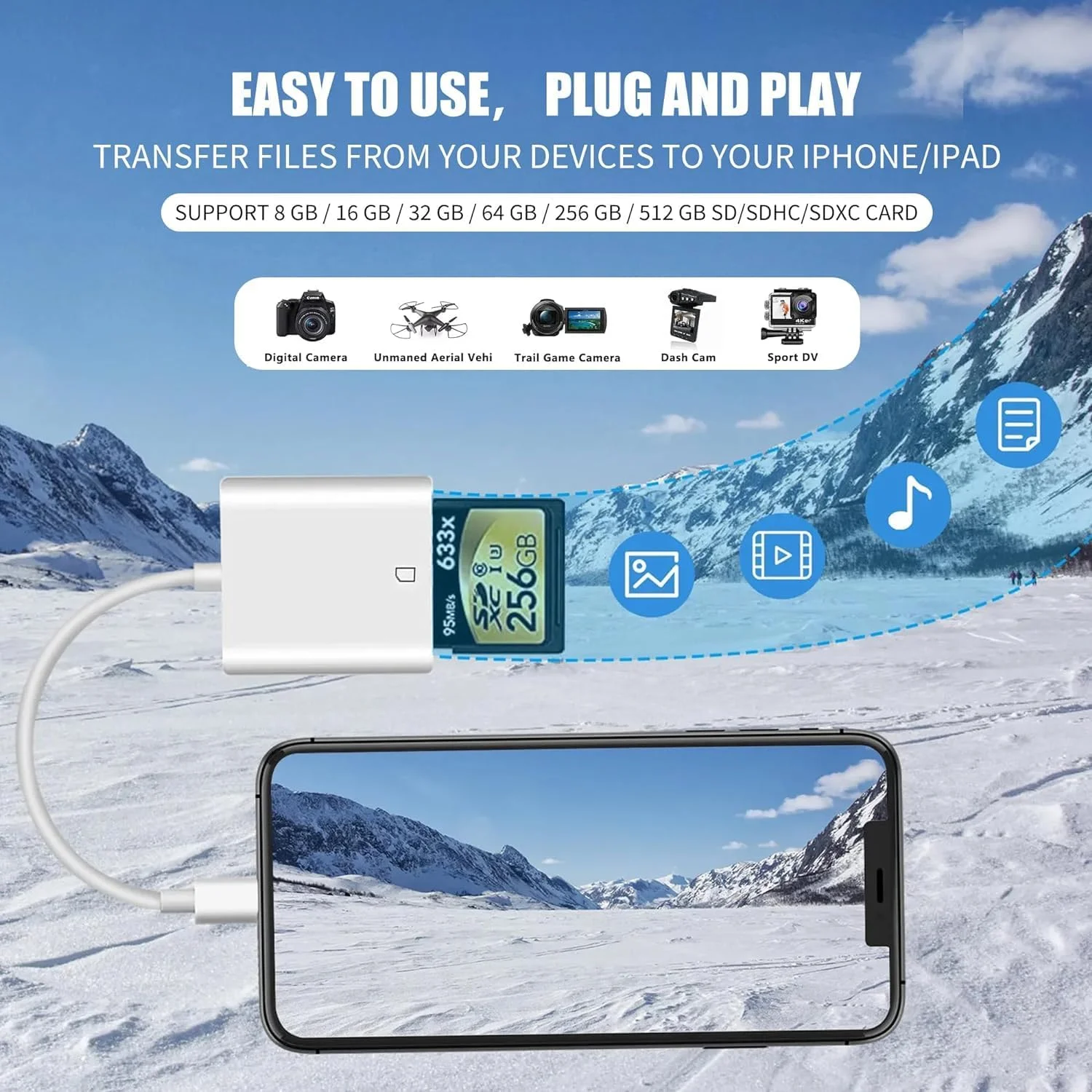 کارت خوان حافظه USB C SD، آداپتور دوربین Type C برای iPhone 17/ iPhone 16/15/ iPad MacBook/Air/Pro iMac/Samsung Galaxy Android کارت خوان حافظه USB C SD، آداپتور دوربین Type C برای iPhone 17/ iPhone 16/15/ iPad MacBook/Air/Pro iMac/Samsung Galaxy Android