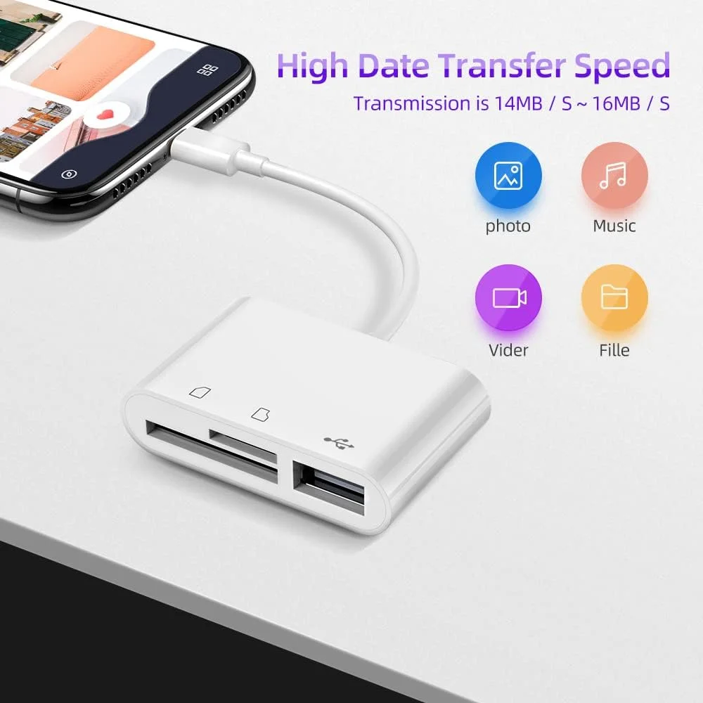 تبدیل USB-C به کارت حافظه میکرو SD TF RayCue، آداپتور کارت خوان دوربین USB سه کاره سازگار با آیفون 15، آیپد پرو، مک بوک پرو/ایر، کروم بوک XPS، گلکسی S10/S9 و سایر دستگاه های USB-C تبدیل USB-C به کارت حافظه میکرو SD TF RayCue، آداپتور کارت خوان دوربین USB سه کاره سازگار با آیفون 15، آیپد پرو، مک بوک پرو/ایر، کروم بوک XPS، گلکسی S10/S9 و سایر دستگاه های USB-C