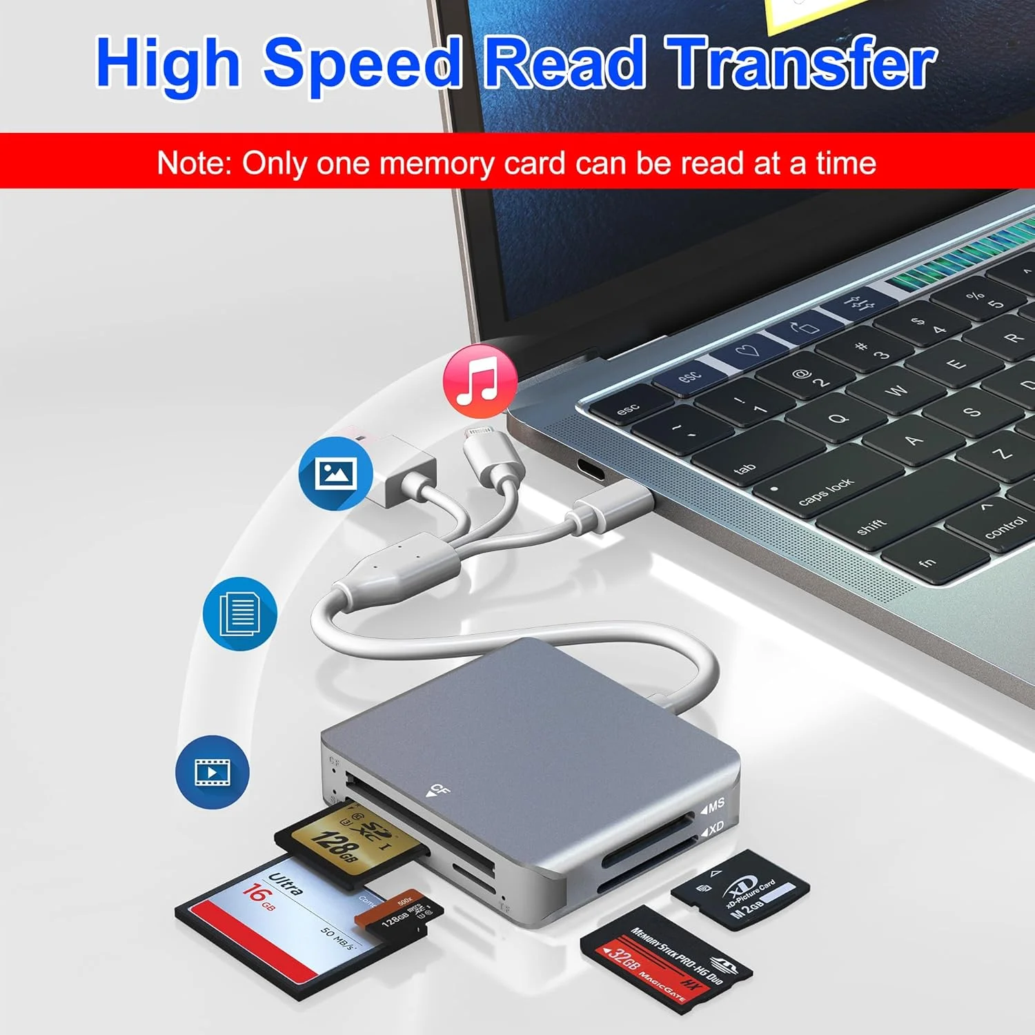 آداپتور کارت خوان Memory Stick Pro Duo - کارت خوان 5 در 1 SD/TF/MS/CF/XD برای آیفون/کامپیوتر/دستگاه USB-C، آلومینیومی Lightning+USB A+USB C XD پشتیبانی از OTG، انتقال سریع داده آداپتور کارت خوان Memory Stick Pro Duo - کارت خوان 5 در 1 SD/TF/MS/CF/XD برای آیفون/کامپیوتر/دستگاه USB-C، آلومینیومی Lightning+USB A+USB C XD پشتیبانی از OTG، انتقال سریع داده