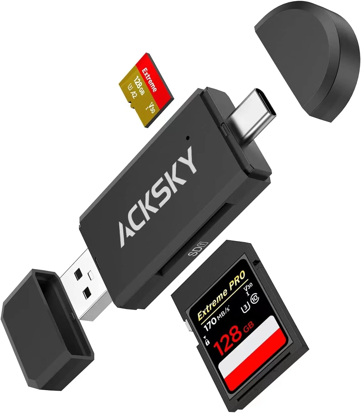 کارت خوان USB C و آداپتور Micro SD USB 3.0، کارت خوان حافظه پرسرعت برای SD/Micro SD/SDHC/SDXC/MMC، کارت خوان Type-C SD سازگار با MacBook/PC/Android/Camera/Laptop کارت خوان USB C و آداپتور Micro SD USB 3.0، کارت خوان حافظه پرسرعت برای SD/Micro SD/SDHC/SDXC/MMC، کارت خوان Type-C SD سازگار با MacBook/PC/Android/Camera/Laptop