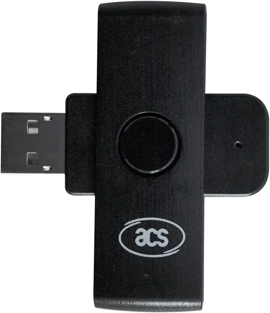 دستگاه کارتخوان هوشمند USB مدل ACS ACR38U-N1 PocketMate برای امضای دیجیتال CNS CRS، کوچک و جمعوجور - مشکی دستگاه کارتخوان هوشمند USB مدل ACS ACR38U-N1 PocketMate برای امضای دیجیتال CNS CRS، کوچک و جمعوجور - مشکی