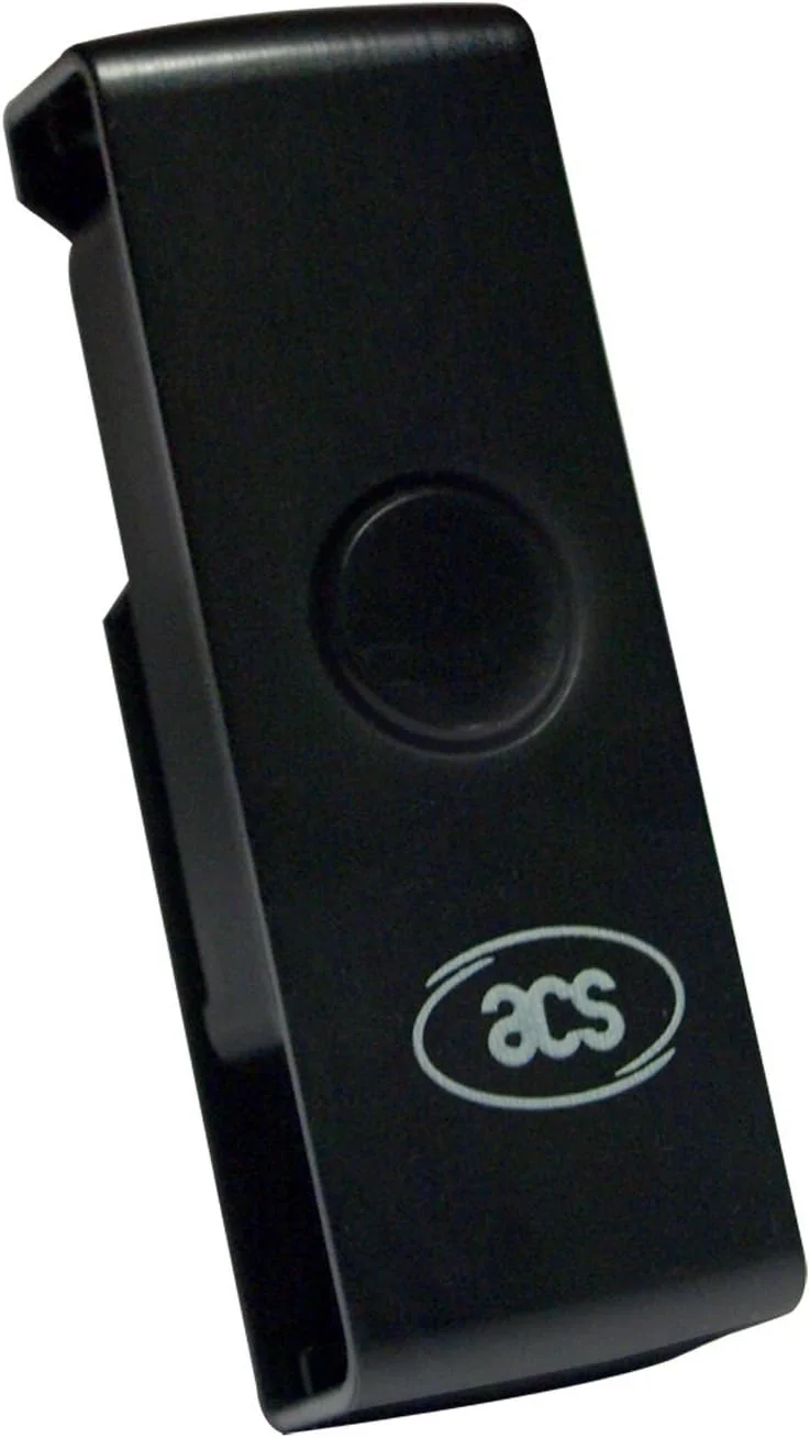 دستگاه کارتخوان هوشمند USB مدل ACS ACR38U-N1 PocketMate برای امضای دیجیتال CNS CRS، کوچک و جمعوجور - مشکی دستگاه کارتخوان هوشمند USB مدل ACS ACR38U-N1 PocketMate برای امضای دیجیتال CNS CRS، کوچک و جمعوجور - مشکی