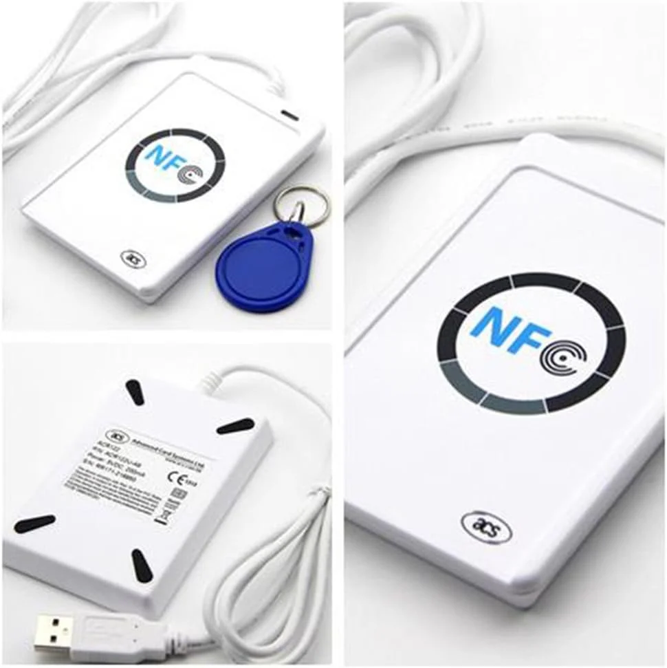 دستگاه کارتخوان NFC ACR122U بدون تماس IC کارت / USB + SDK + کارت IC دستگاه کارتخوان NFC ACR122U بدون تماس IC کارت / USB + SDK + کارت IC