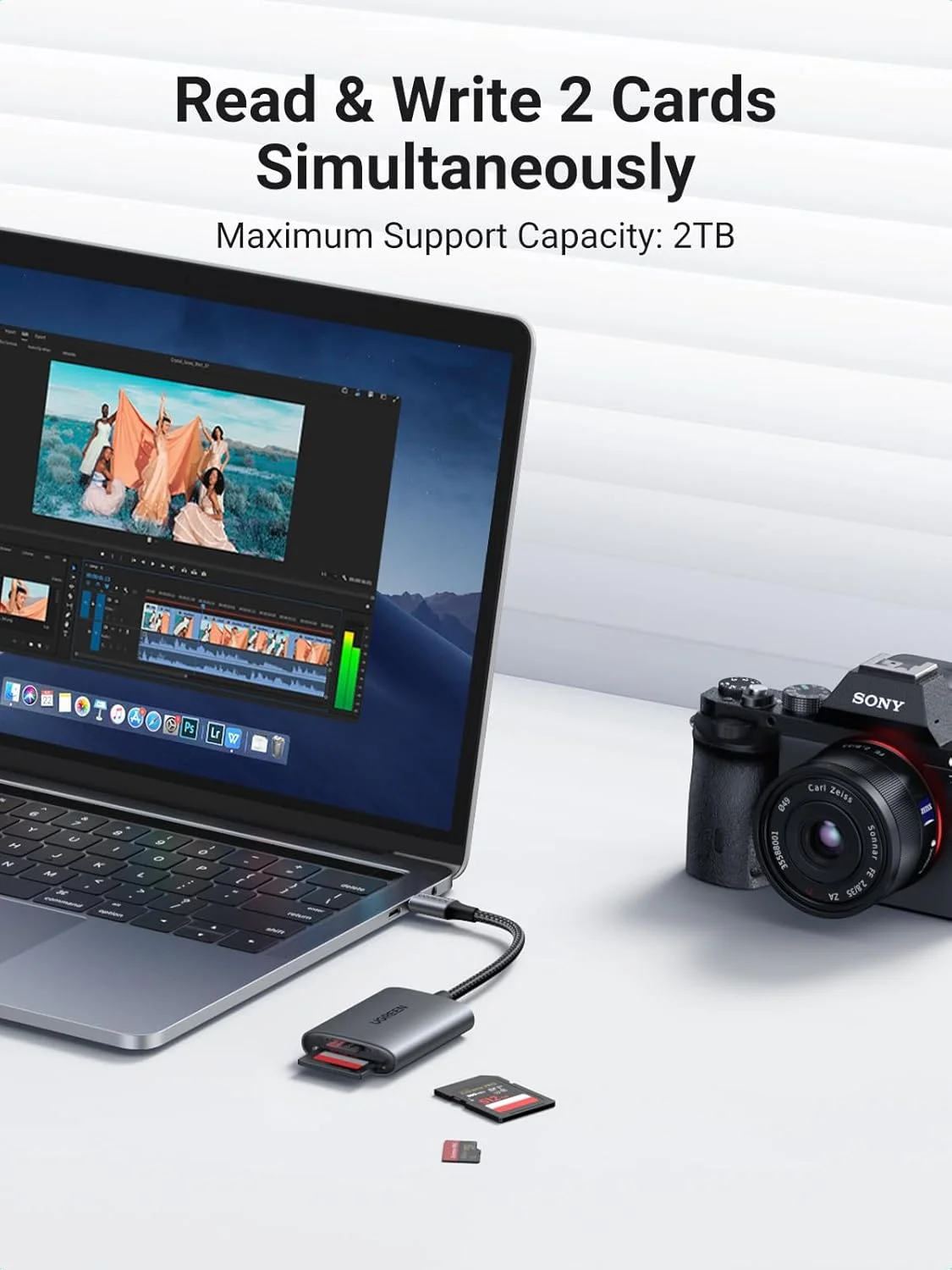 کارت خوان USB C به SD 4.0 یوگرین، کارت خوان حافظه میکرو SD با سرعت بالا برای کارت های SD میکرو SD SDXC SDHC UHS-II و UHS-I برای آیفون 16/15 پرو مکس، مک بوک، لپ تاپ، تبلت، تلفن هوشمند اندروید کارت خوان USB C به SD 4.0 یوگرین، کارت خوان حافظه میکرو SD با سرعت بالا برای کارت های SD میکرو SD SDXC SDHC UHS-II و UHS-I برای آیفون 16/15 پرو مکس، مک بوک، لپ تاپ، تبلت، تلفن هوشمند اندروید