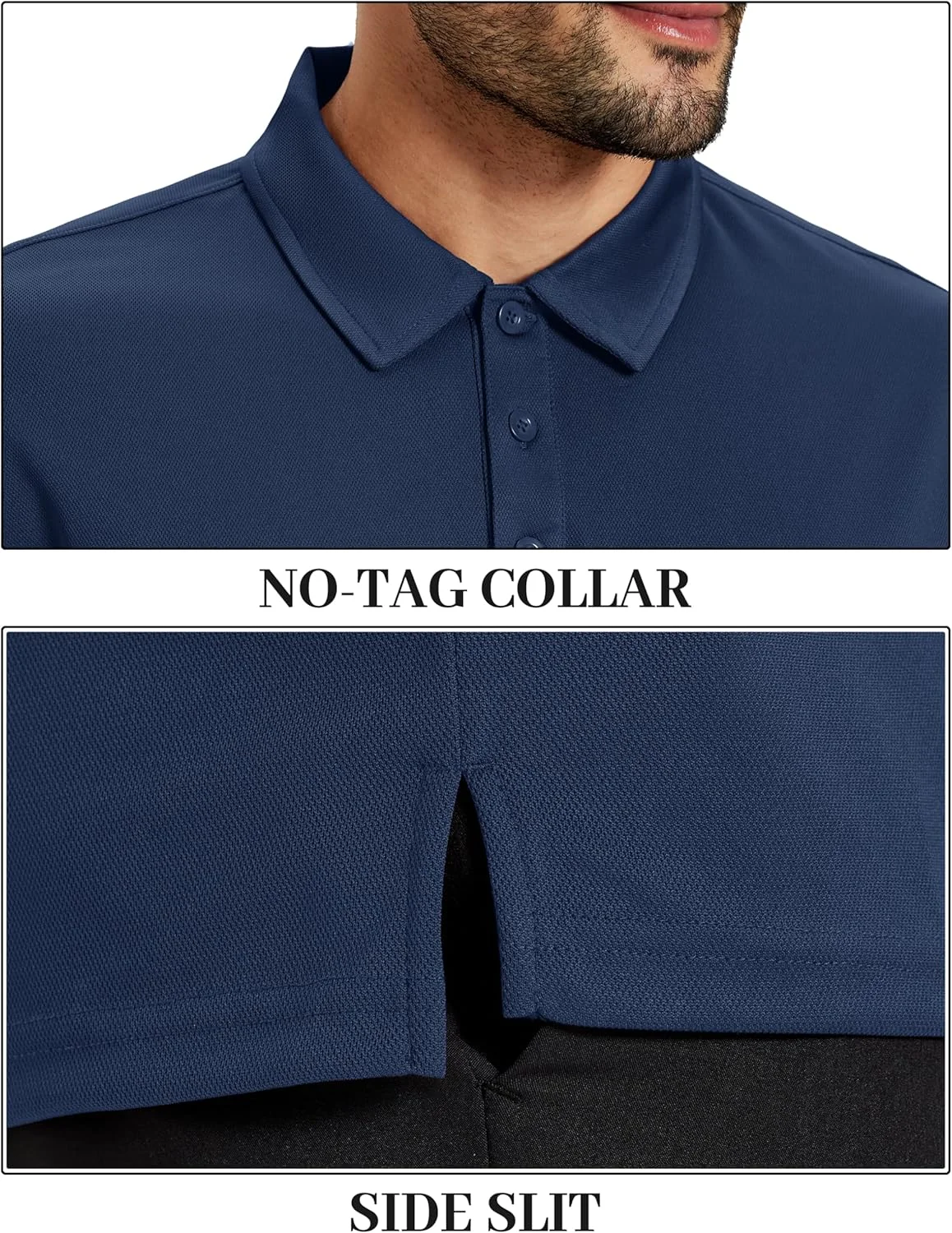 پولوشرت مردانه تاکواسن آستین کوتاه تن‌خور خشک عملکرد تنفسی پیراهن گلف یقه دار تنیس کار غیر رسمی تجاری