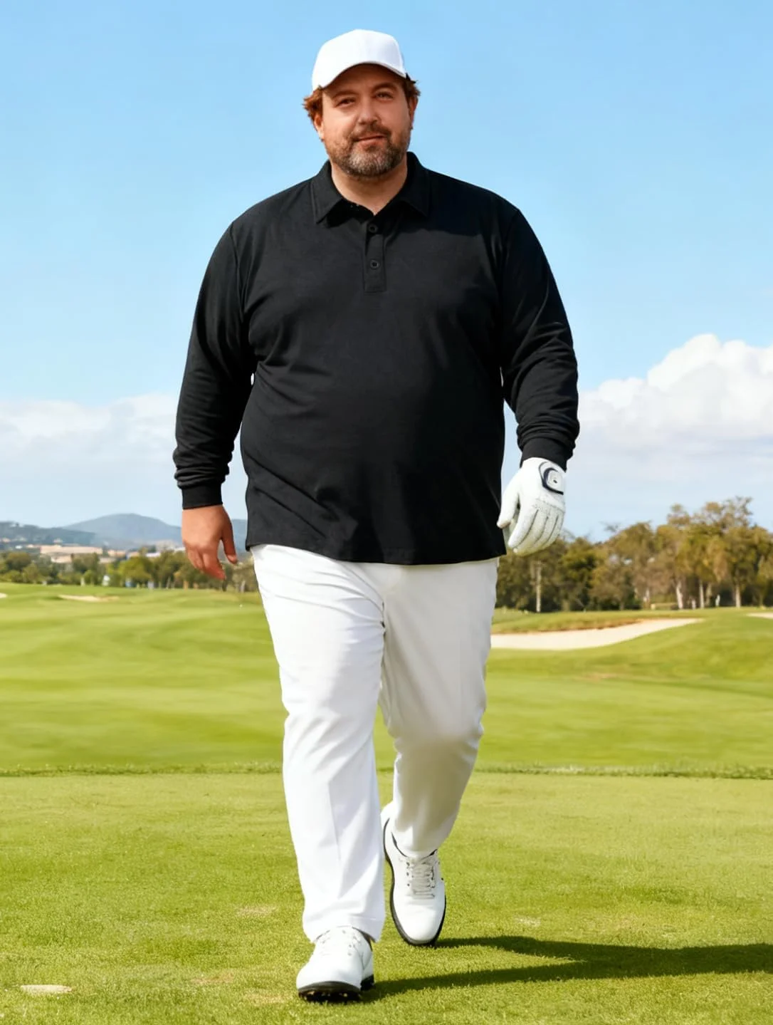 پولوشرت گلف مردانه سایز بزرگ و قد بلند تاپولکو، با قابلیت جذب رطوبت، سبک وزن، تنفس پذیر و مناسب فعالیت های ورزشی (2XL-5XL)