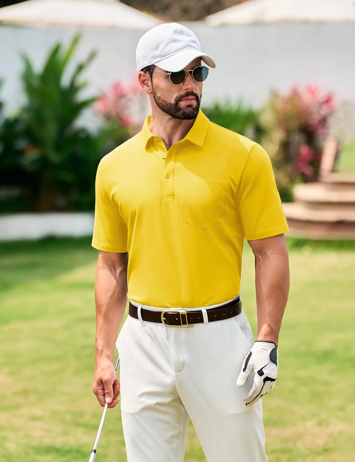 پولوشرت مردانه TACVASEN با جیب، عملکرد خنک کننده و جذب رطوبت