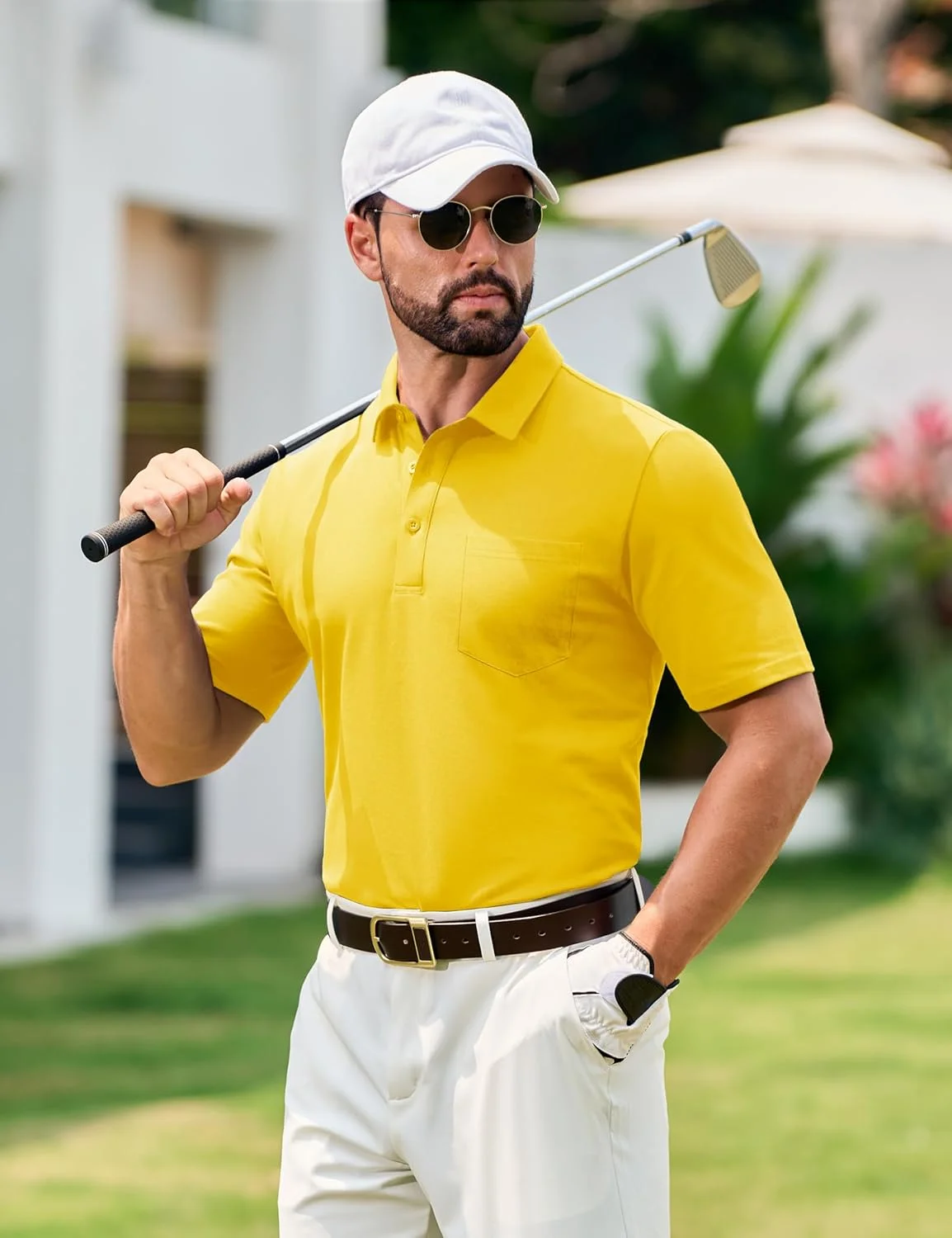 پولوشرت مردانه TACVASEN با جیب، عملکرد خنک کننده و جذب رطوبت