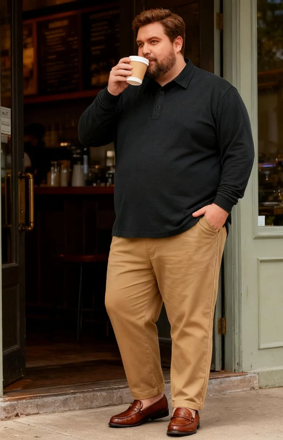 پولوشرت گلف مردانه سایز بزرگ و قد بلند تاپولکو، با قابلیت جذب رطوبت، سبک وزن، تنفس پذیر و مناسب فعالیت های ورزشی (2XL-5XL)