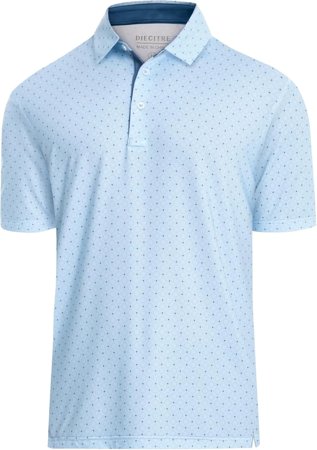 پولوشرت مردانه گلف آستین کوتاه با قابلیت خشک شدن سریع و جذب رطوبت، طرح دار و یقه دار