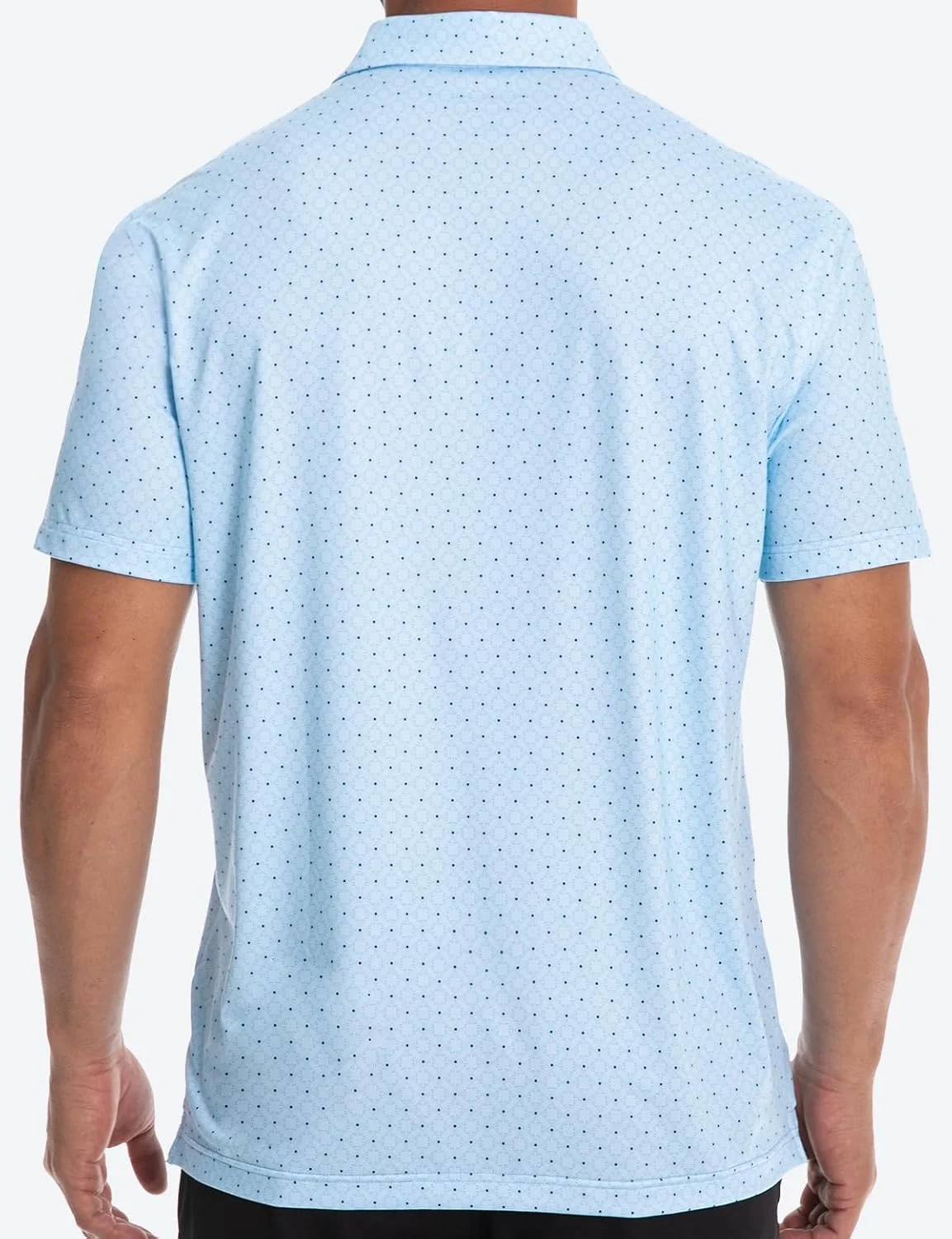 پولوشرت مردانه گلف آستین کوتاه با قابلیت خشک شدن سریع و جذب رطوبت، طرح دار و یقه دار