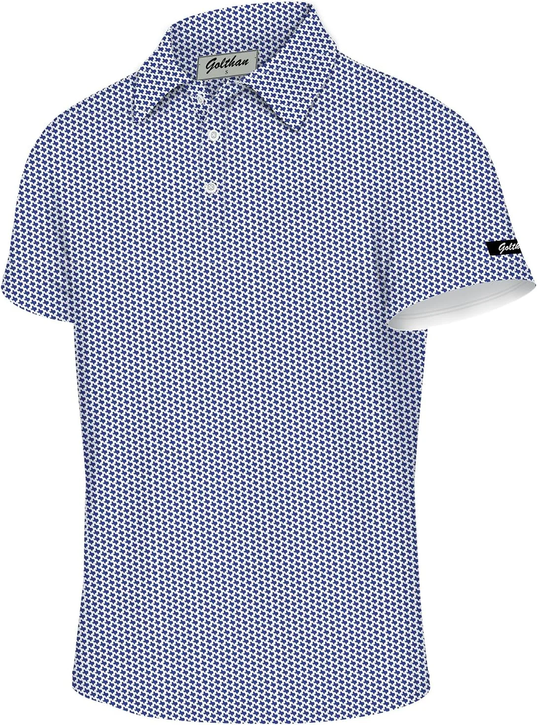 تی شرت پولو مردانه آستین کوتاه با قابلیت خشک شدن سریع، عملکرد جذب رطوبت، طرح چاپی غیررسمی و یقه ایستاده