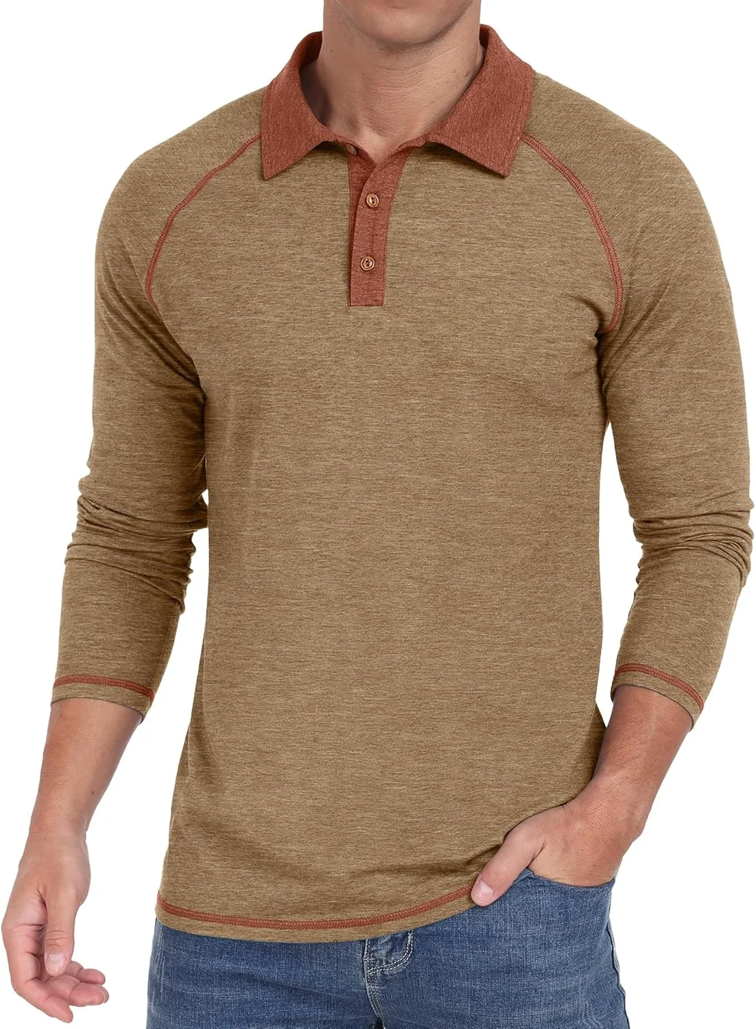 پیراهن پولو آستین بلند مردانه Sailwind، پنبه ای، مد روز، آستین رگلان، مناسب گلف پیراهن پولو آستین بلند مردانه Sailwind، پنبه ای، مد روز، آستین رگلان، مناسب گلف