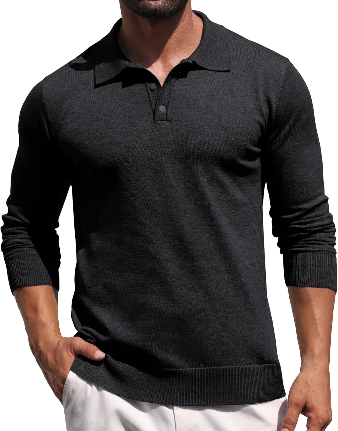 پلیورهای پولو بافتنی سیل ویند آستین بلند کلاسیک پلیورهای پولو بافتنی سیل ویند آستین بلند کلاسیک