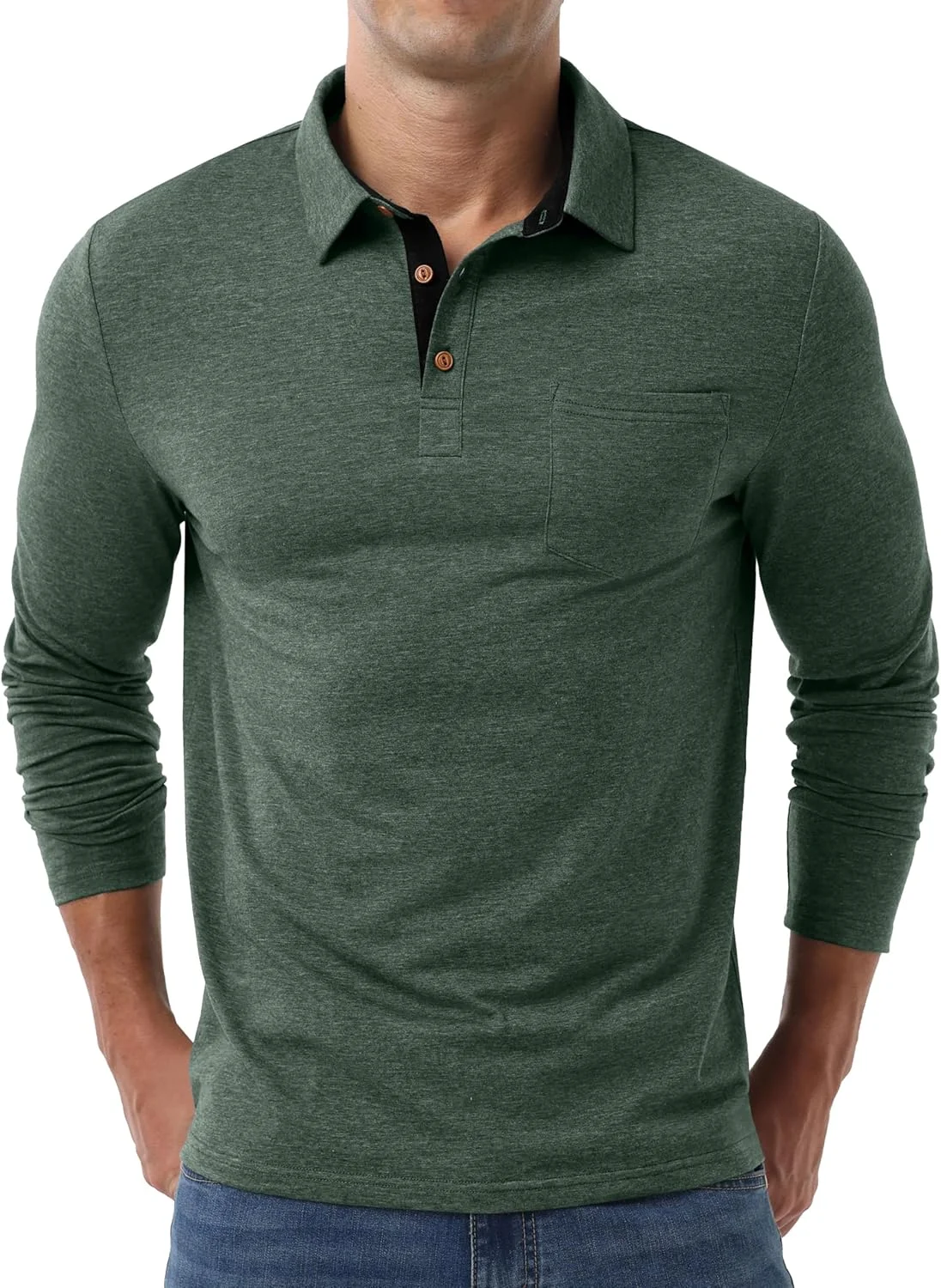 تیشرت آستین بلند مردانه Sailwind، دکمهدار، پنبهای، یقهدار، مناسب گلف و دارای جیب تیشرت آستین بلند مردانه Sailwind، دکمهدار، پنبهای، یقهدار، مناسب گلف و دارای جیب