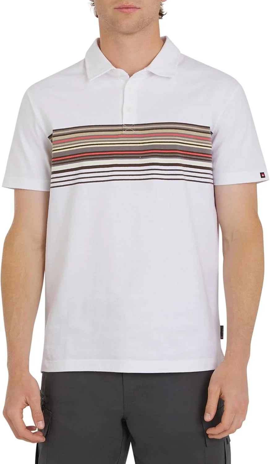 پولوشرت آستین کوتاه مردانه کویک سیلور با فیت معمولی و جنس نرم پنبه ای