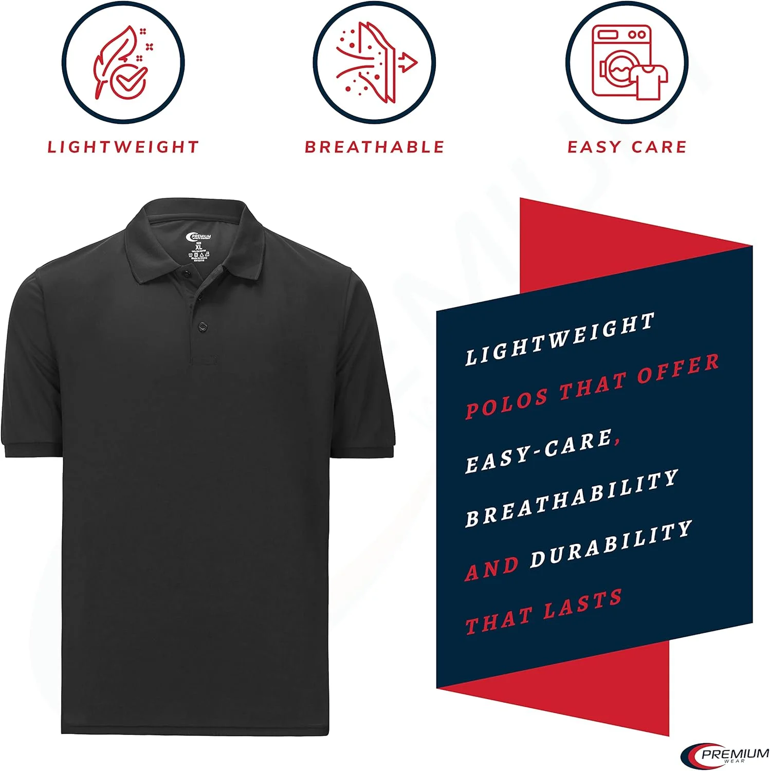 تیشرت پولو مردانه با کیفیت عالی، تیشرت آستین کوتاه با قابلیت خشک شدن سریع و جذب رطوبت بالا مناسب گلف و تنیس تیشرت پولو مردانه با کیفیت عالی، تیشرت آستین کوتاه با قابلیت خشک شدن سریع و جذب رطوبت بالا مناسب گلف و تنیس