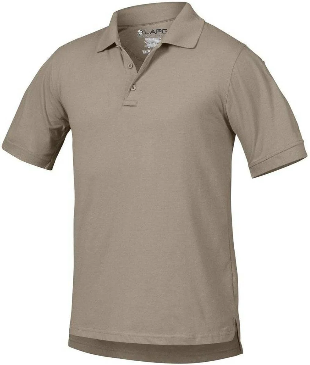 LA Police Gear LAPG Men's Operator Tactical Short Sleeve Polo Shirt, Lightweight & Comfortable Uniform Polo Shirt for Men